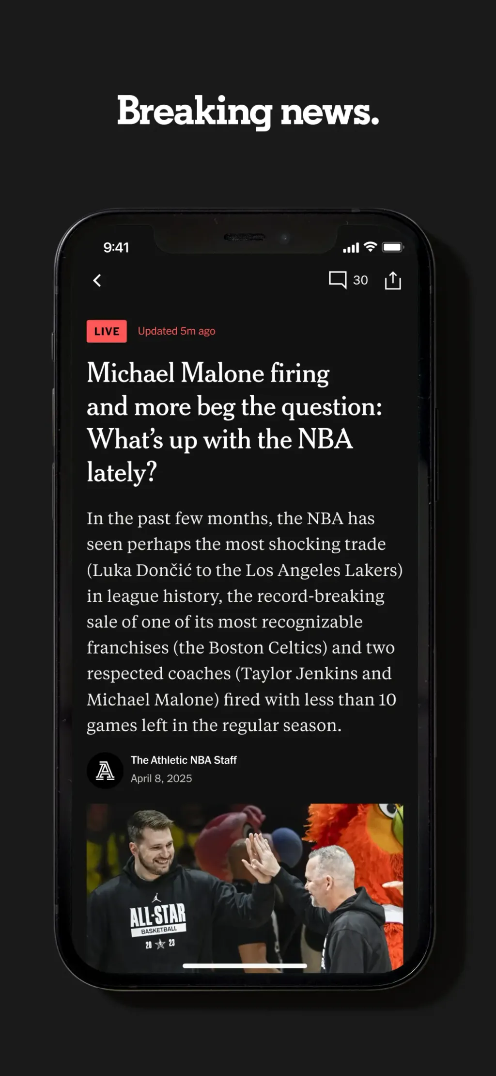The Athletic: Sports News screenshot 1