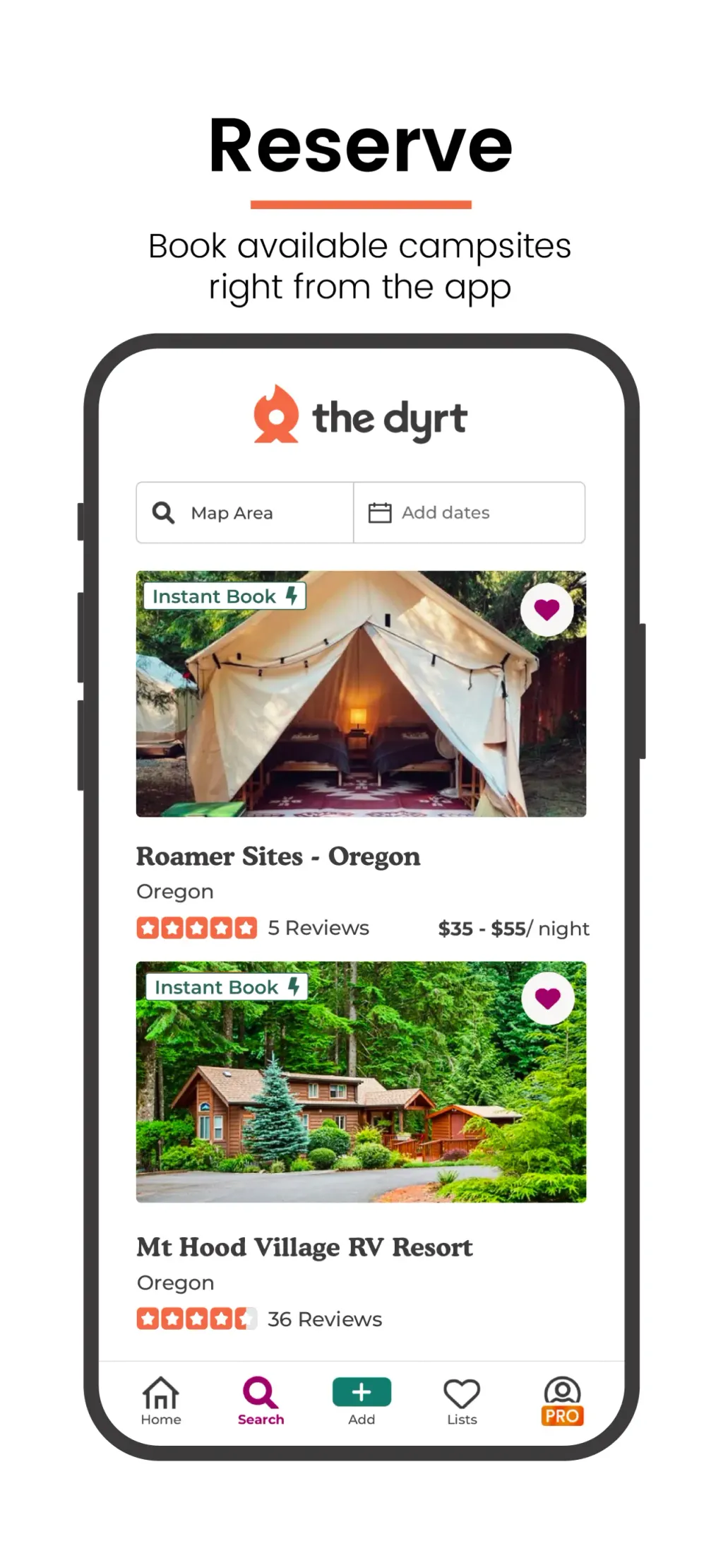 The Dyrt: RV & Free Camping App Store screenshot 3