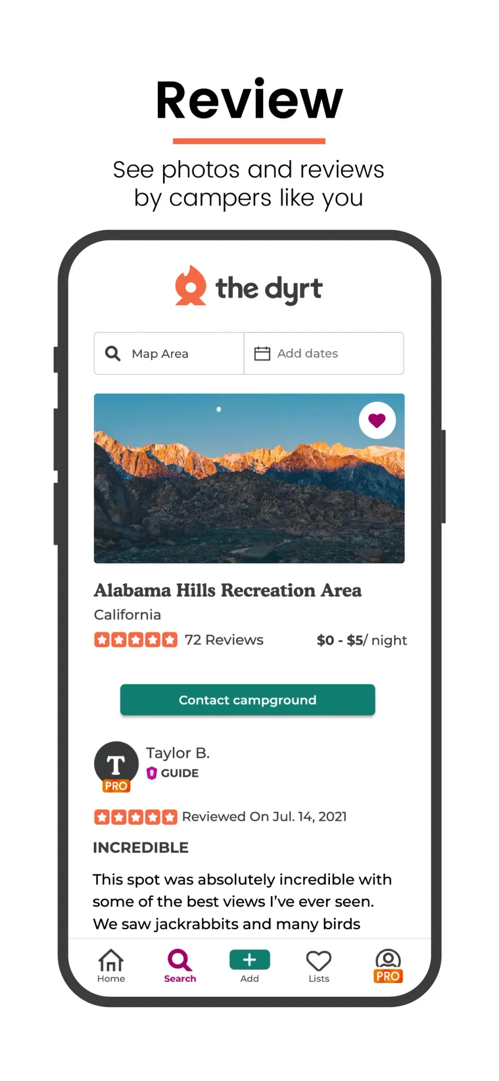 The Dyrt: RV & Free Camping App Store screenshot 4