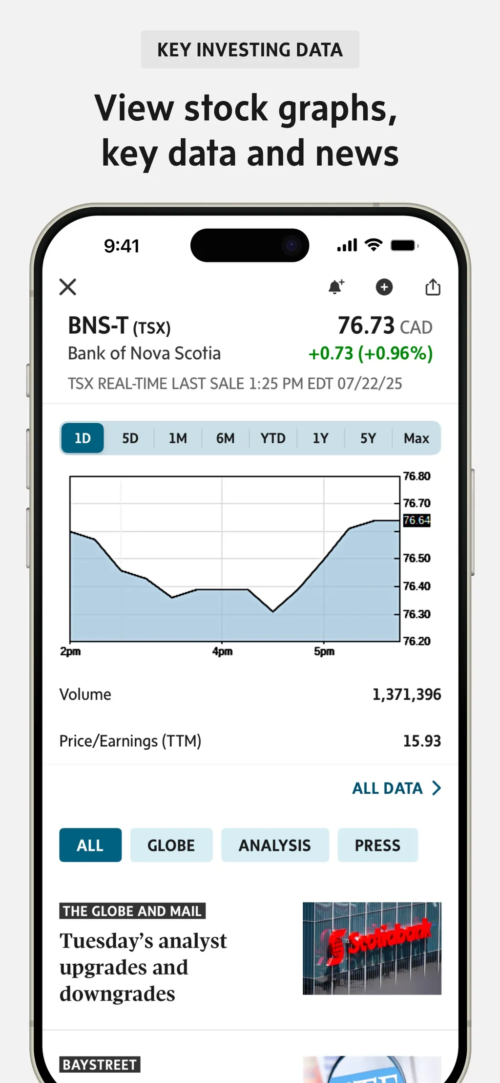 The Globe and Mail App Store screenshot 5