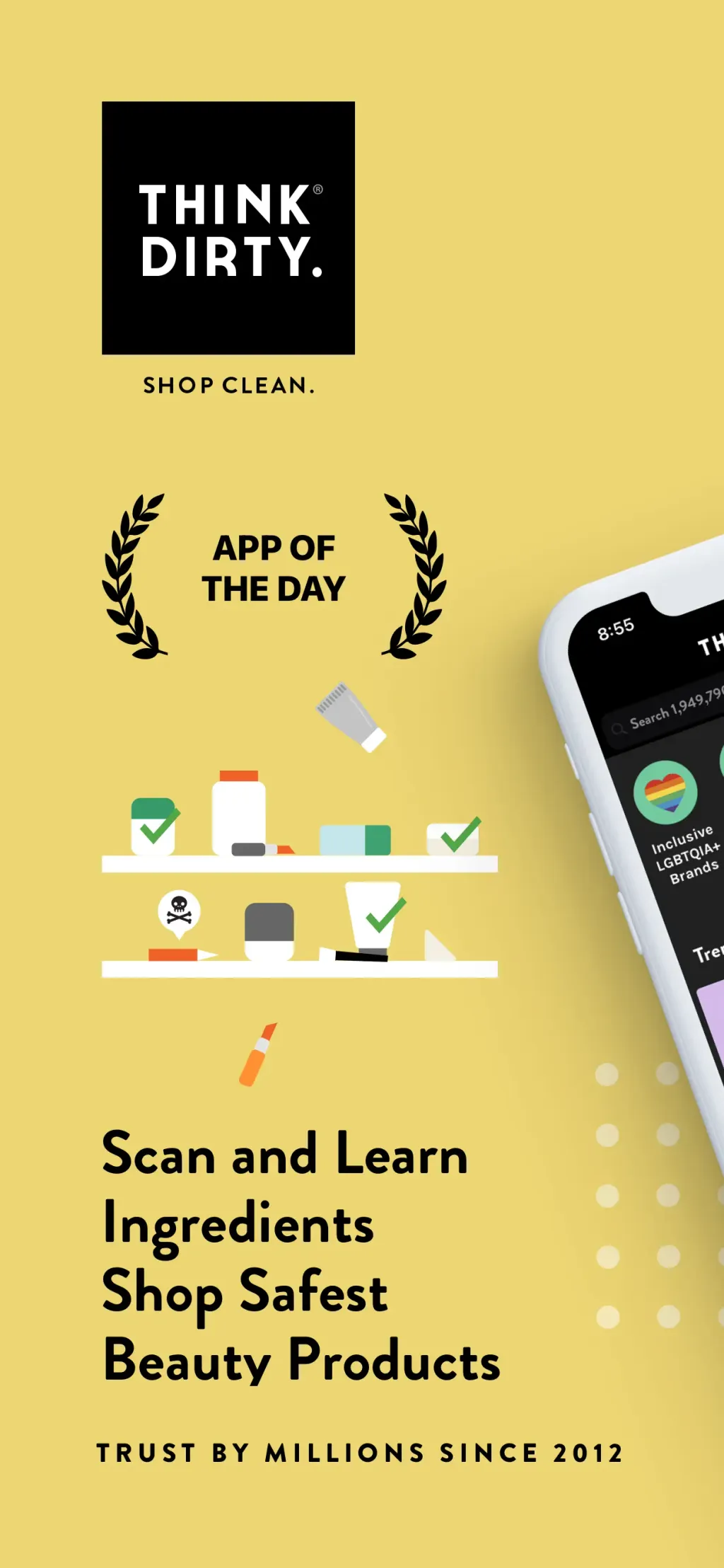 Think Dirty – Shop Clean App Store screenshot 1