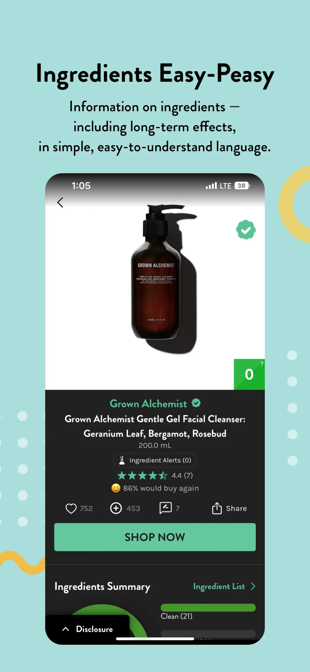 Think Dirty – Shop Clean App Store screenshot 5