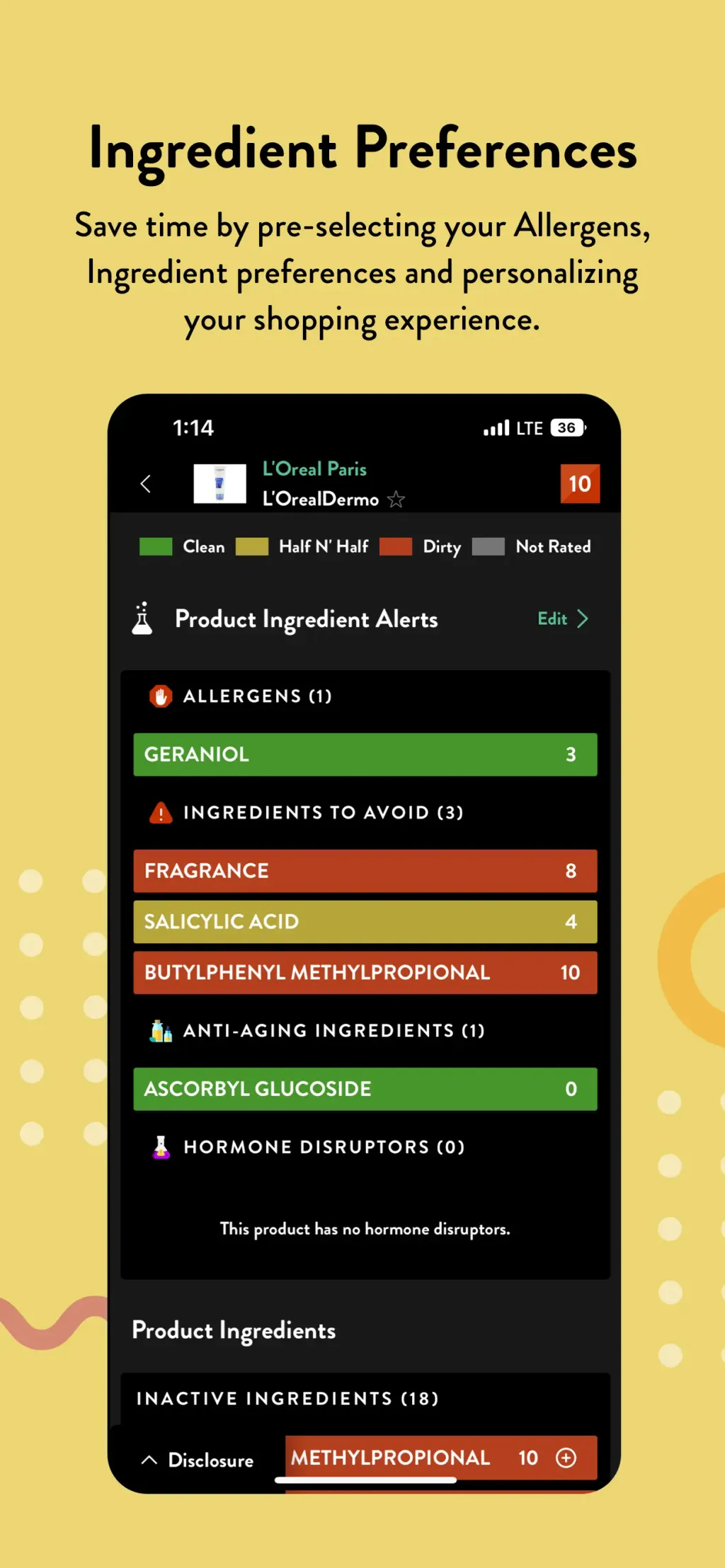 Think Dirty – Shop Clean App Store screenshot 6