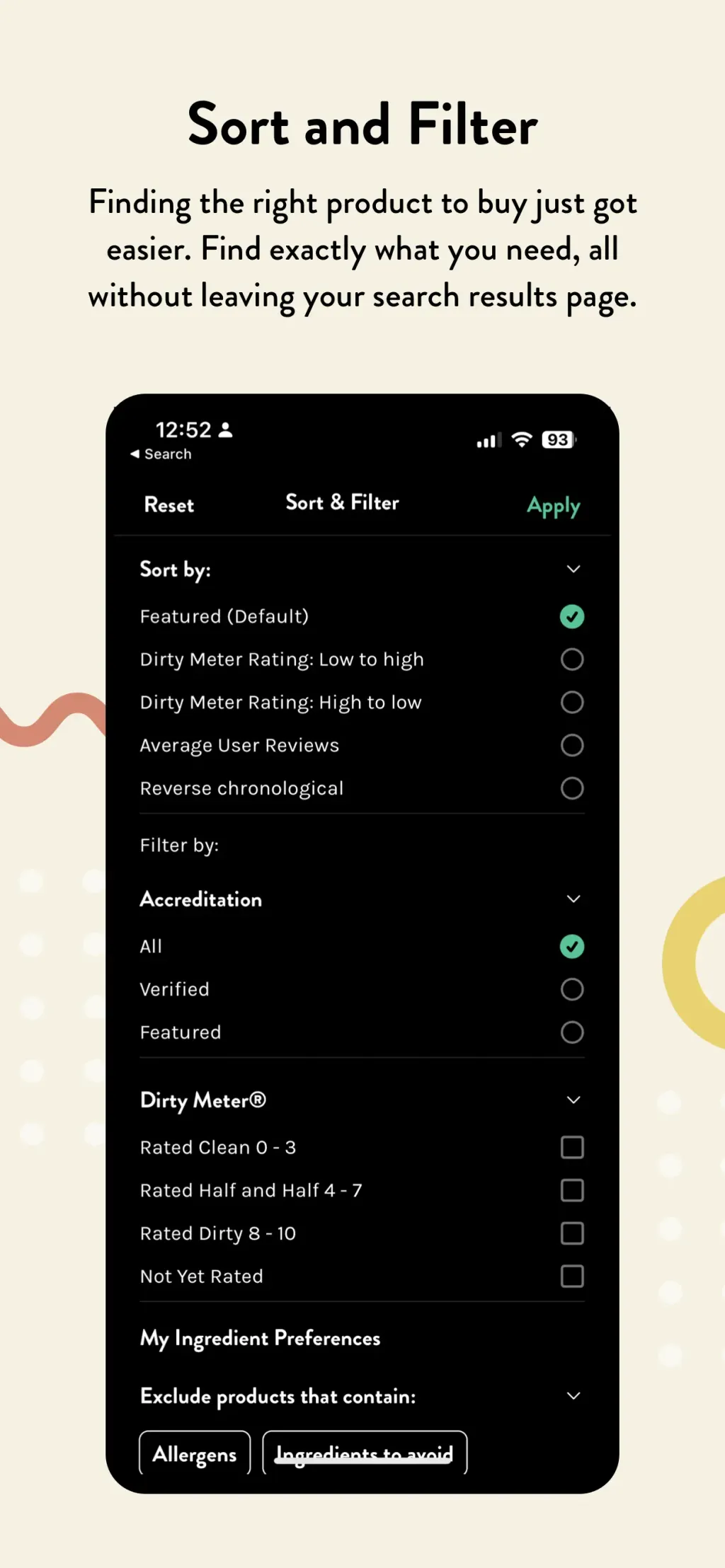 Think Dirty – Shop Clean App Store screenshot 9