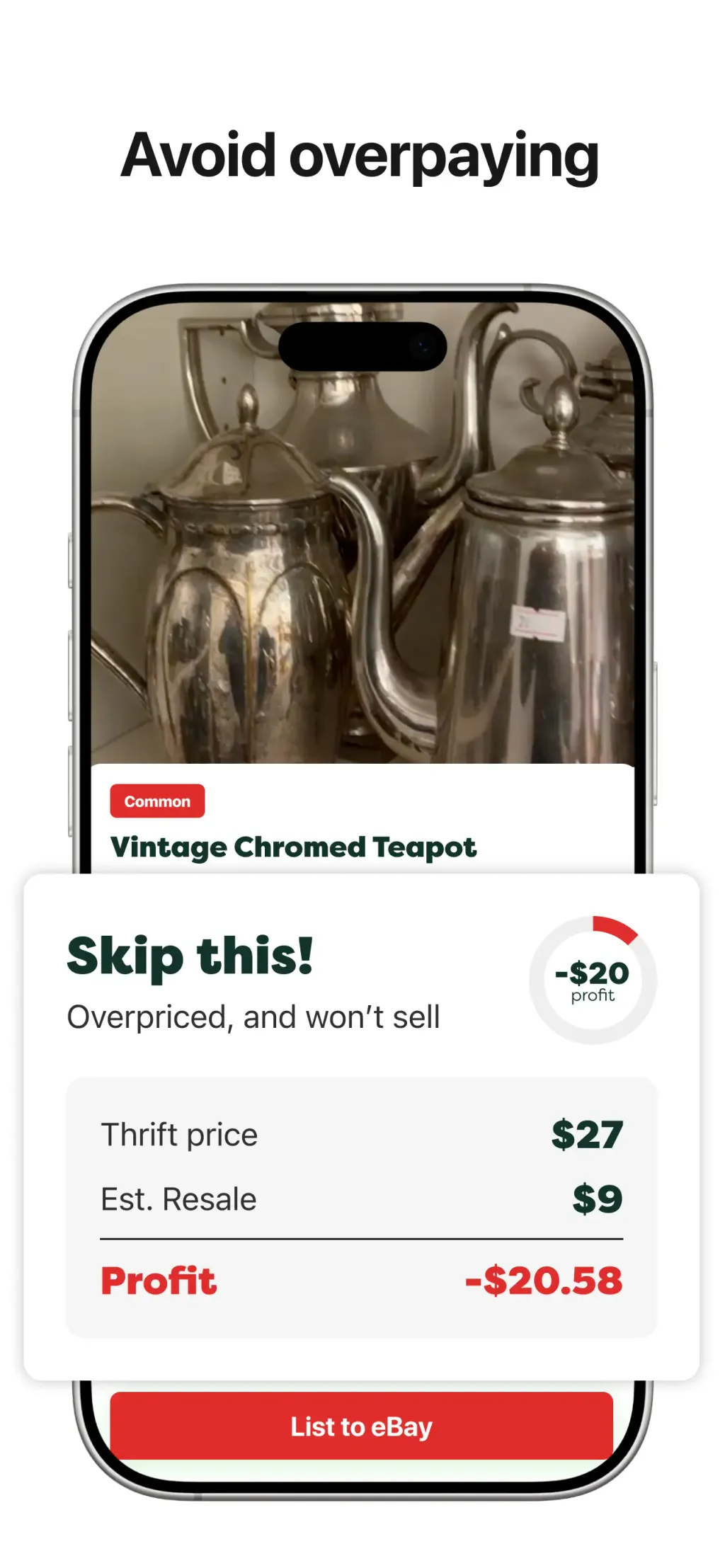 ThriftAI: Profit Identifier App Store screenshot 5