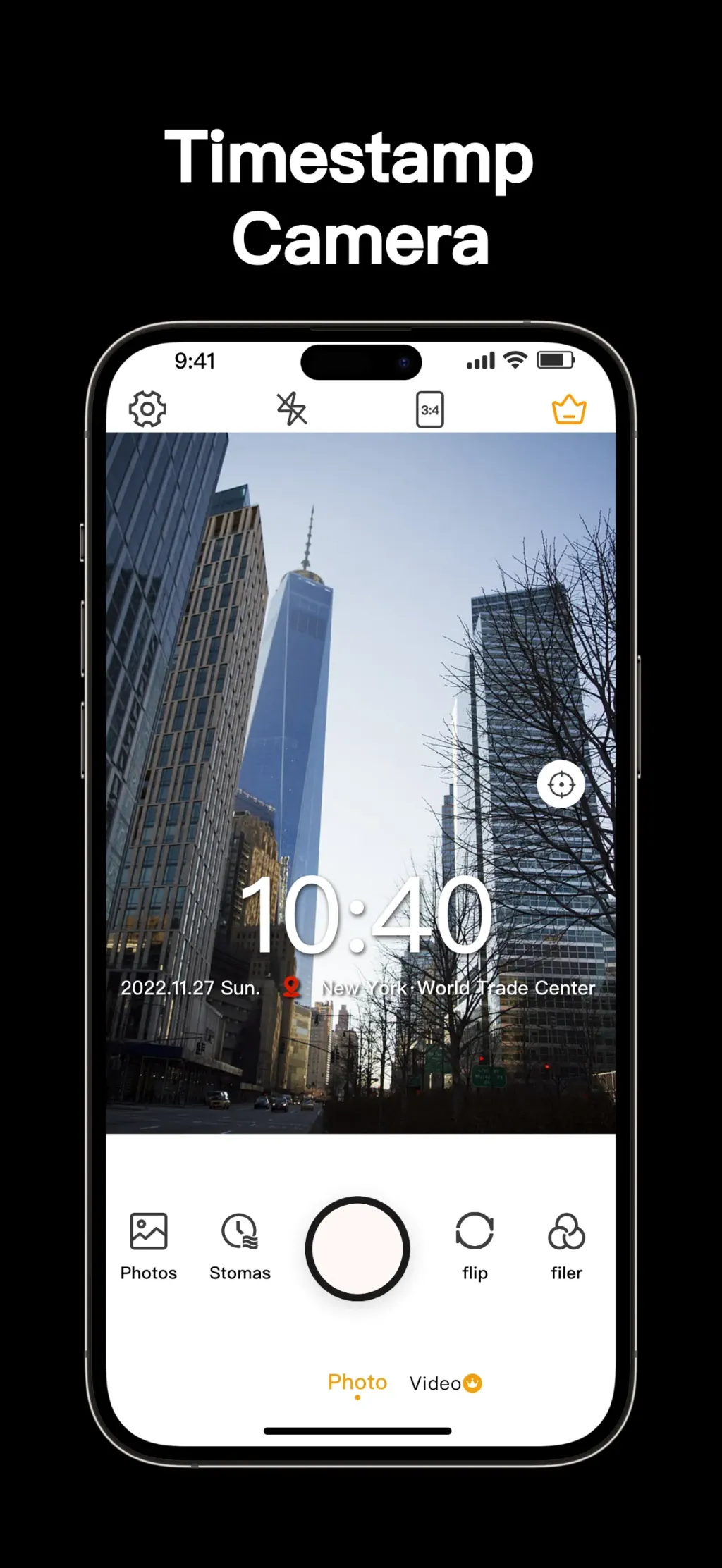 Timestamp Camera: Time stamp App Store screenshot 1