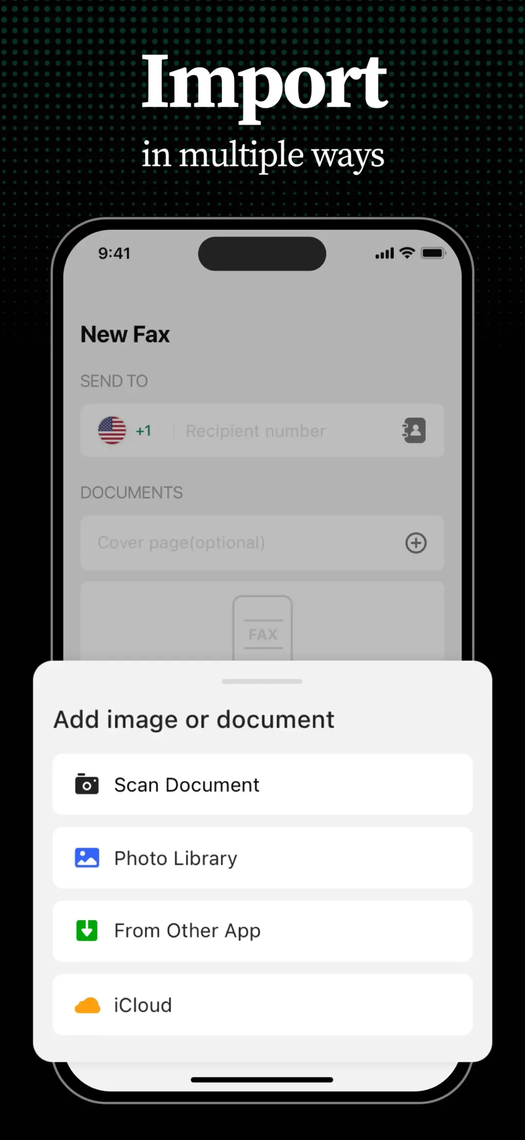 Tiny Fax: Send Fax From iPhone App Store screenshot 3