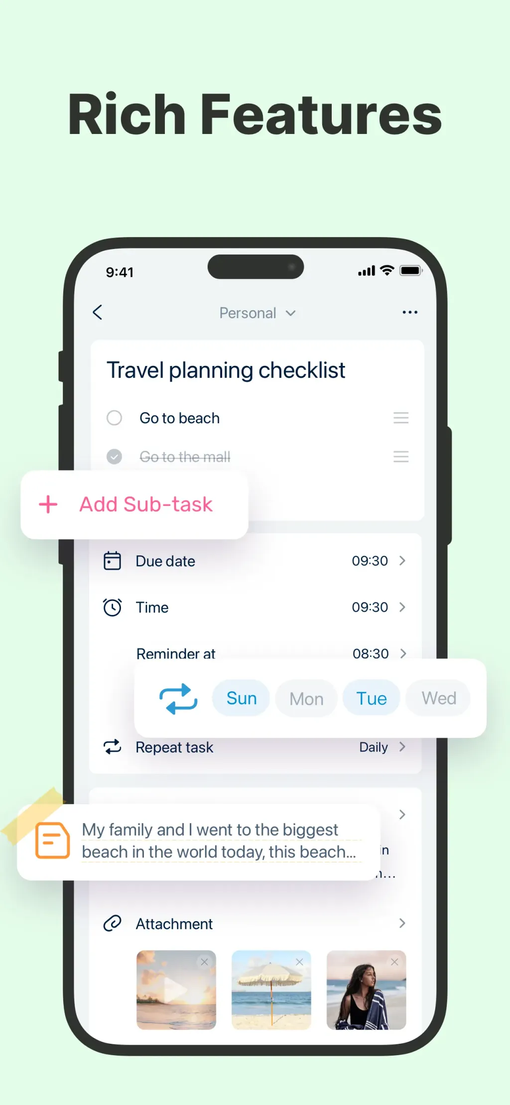 Todo List & Reminder - Todoery App Store screenshot 5