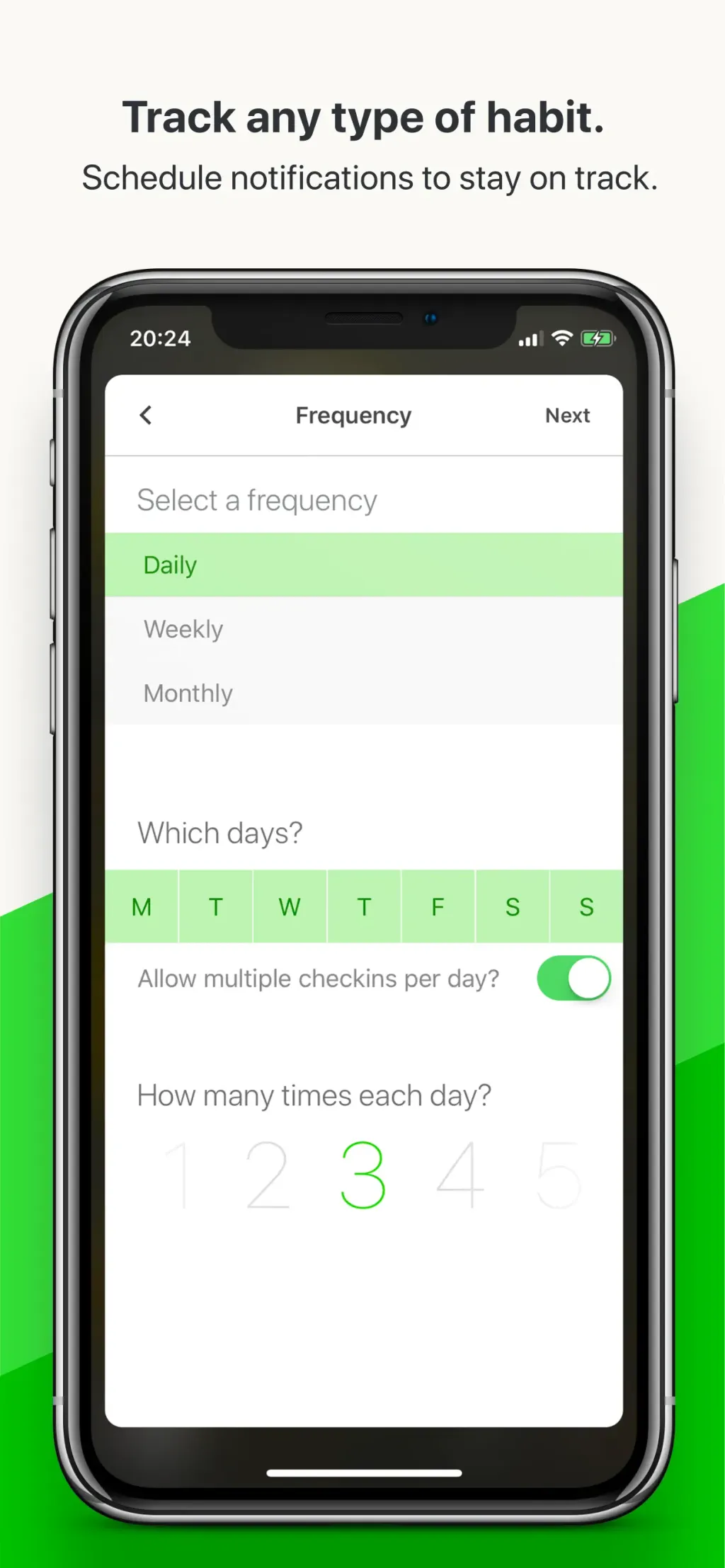Today Habit tracker App Store screenshot 5