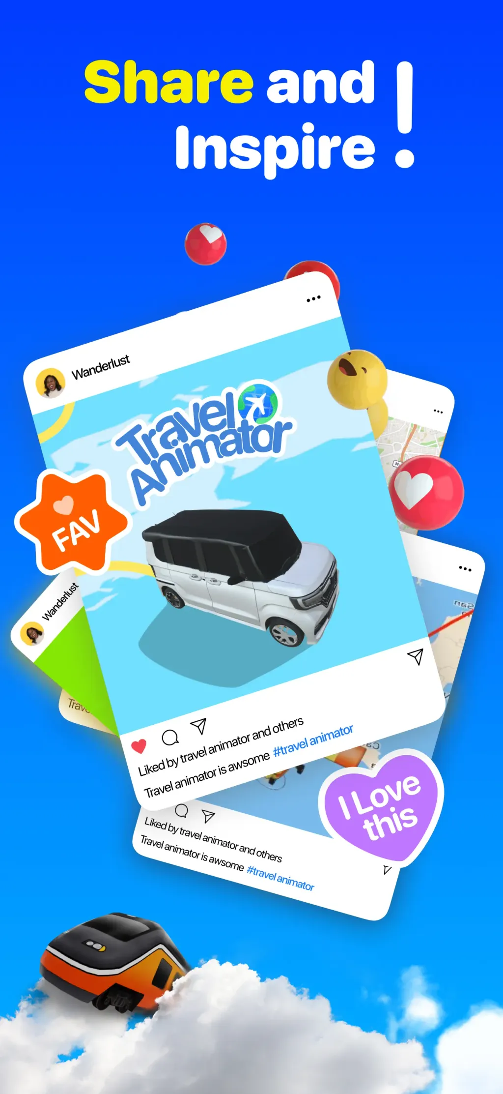 TravelAnimator: Journey Route App Store screenshot 2