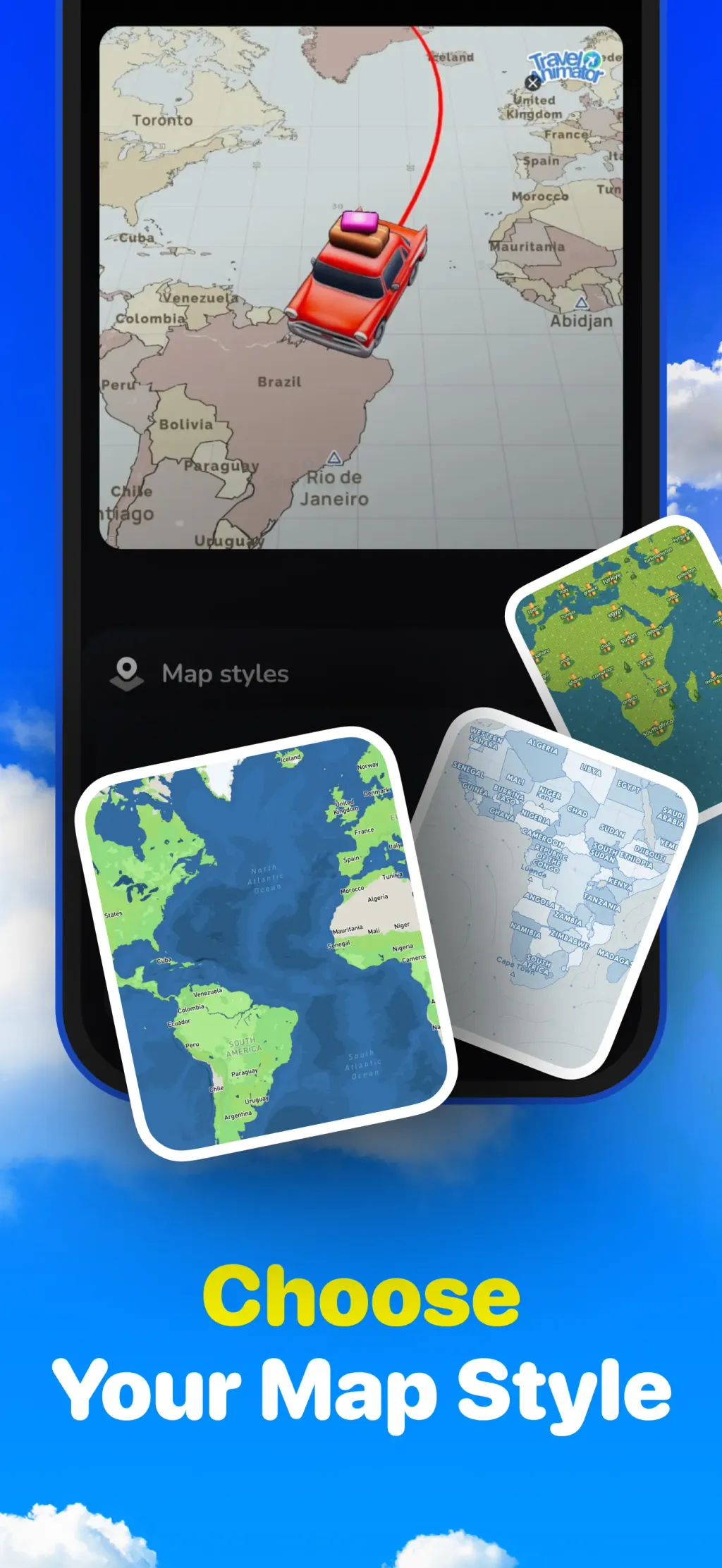TravelAnimator: Journey Route App Store screenshot 5