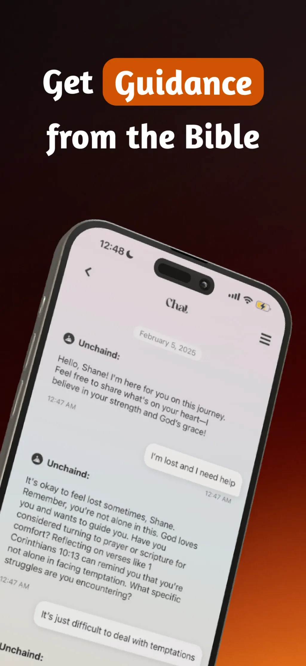 Unchaind: Overcome Lust App Store screenshot 4
