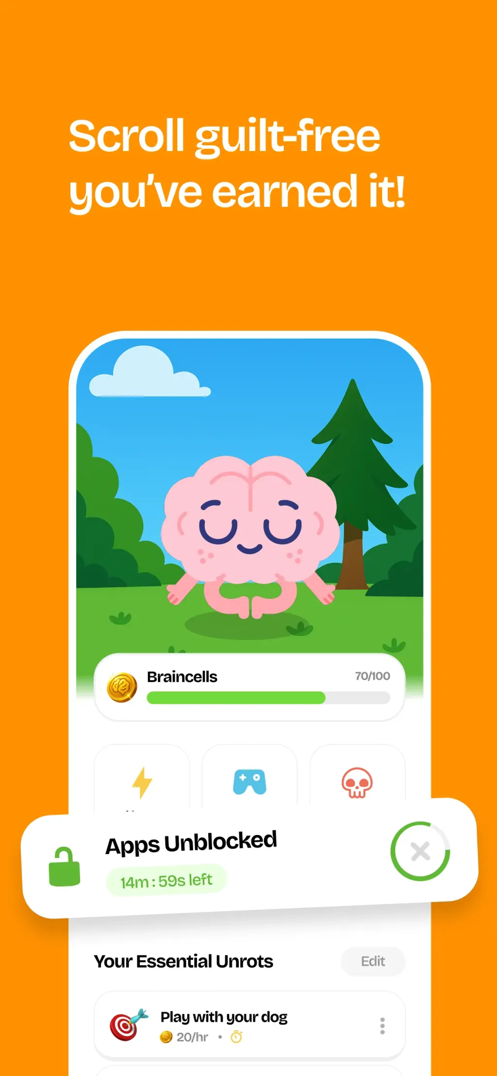 Unrot: Earn your Screen Time App Store screenshot 5
