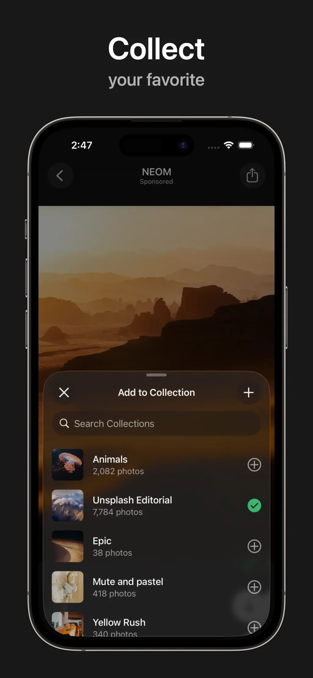 Unsplash App Store screenshot 5