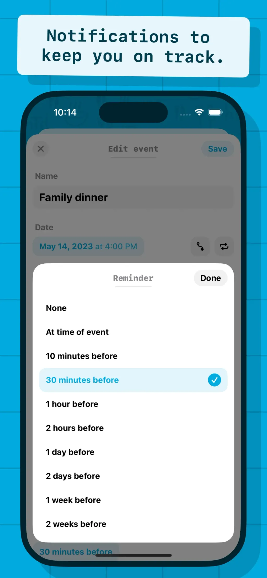 Up Ahead: Countdown Widgets App Store screenshot 6