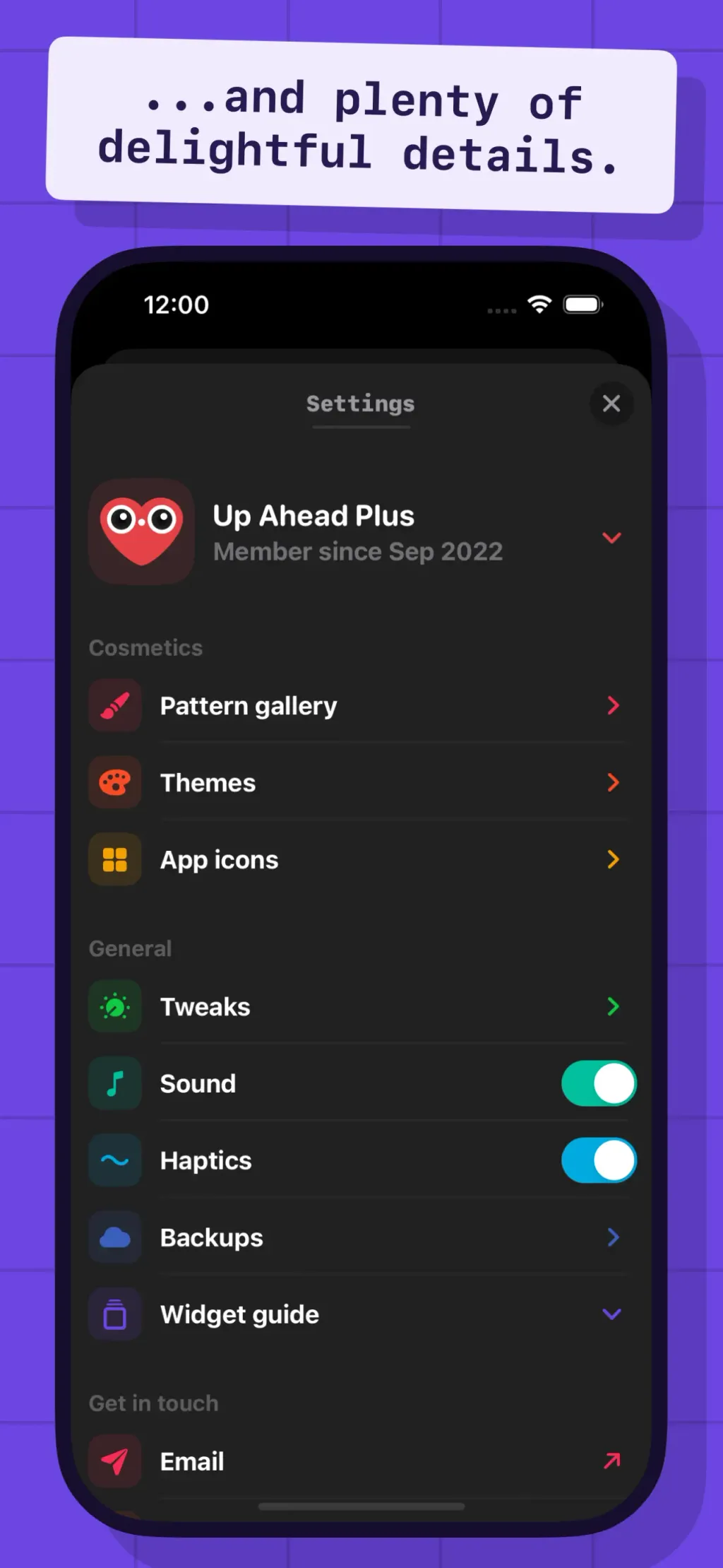 Up Ahead: Countdown Widgets App Store screenshot 8