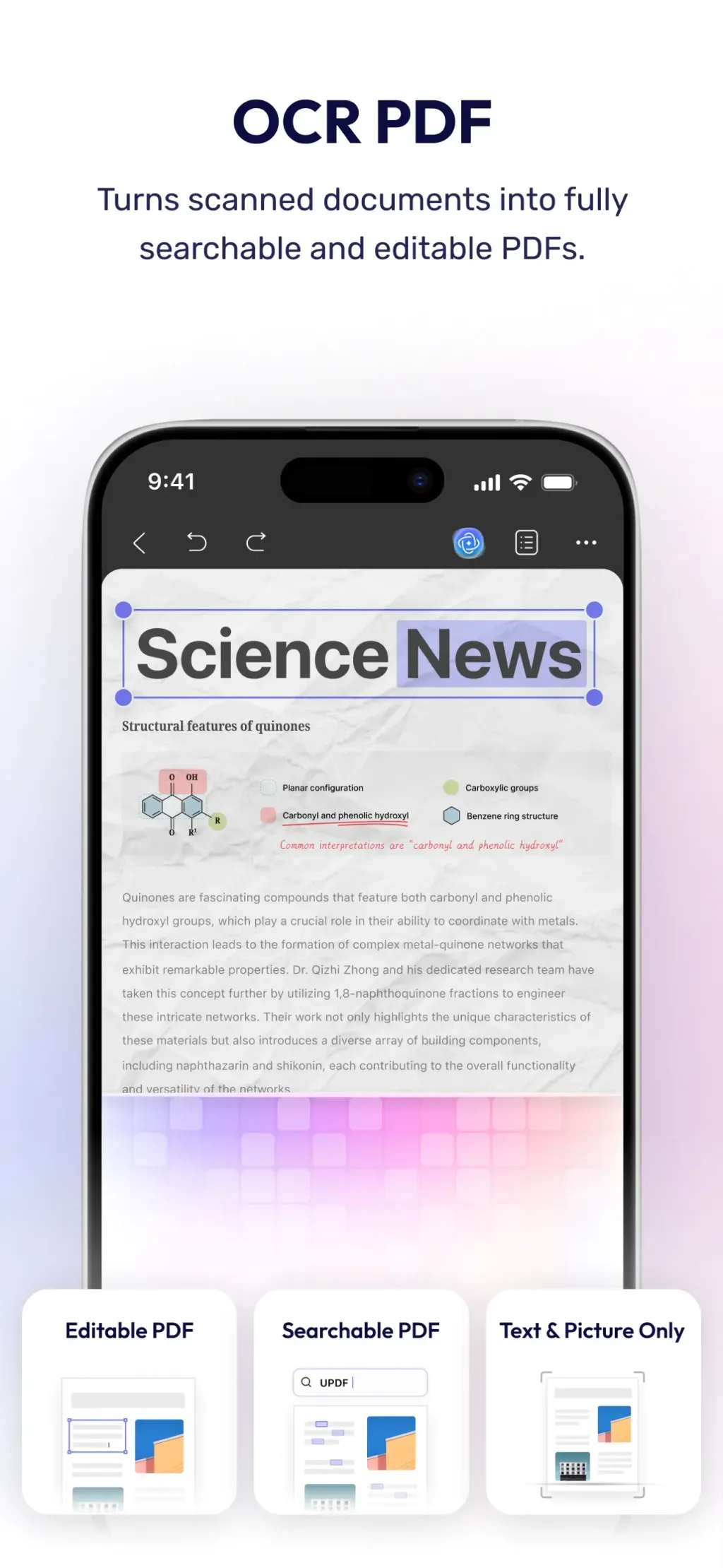 UPDF - AI-Powered PDF Editor App Store screenshot 3
