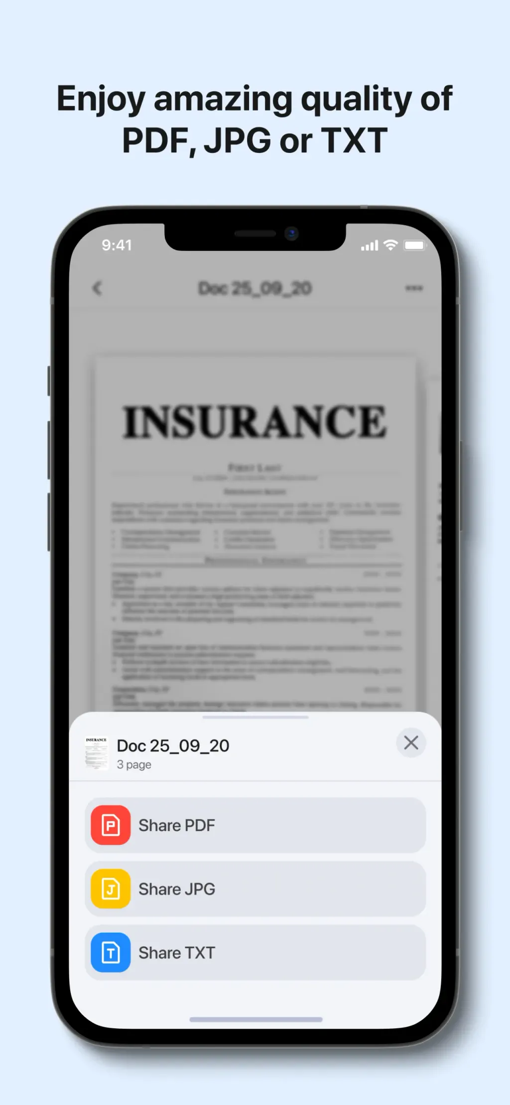 uScan - PDF Document Scanner App Store screenshot 3