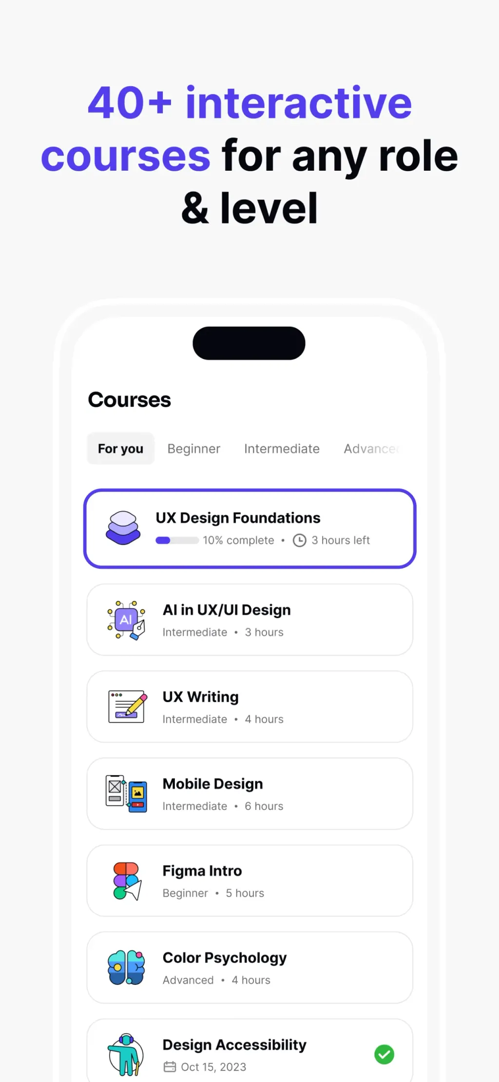 Uxcel: Learn UX design, PM, AI App Store screenshot 3
