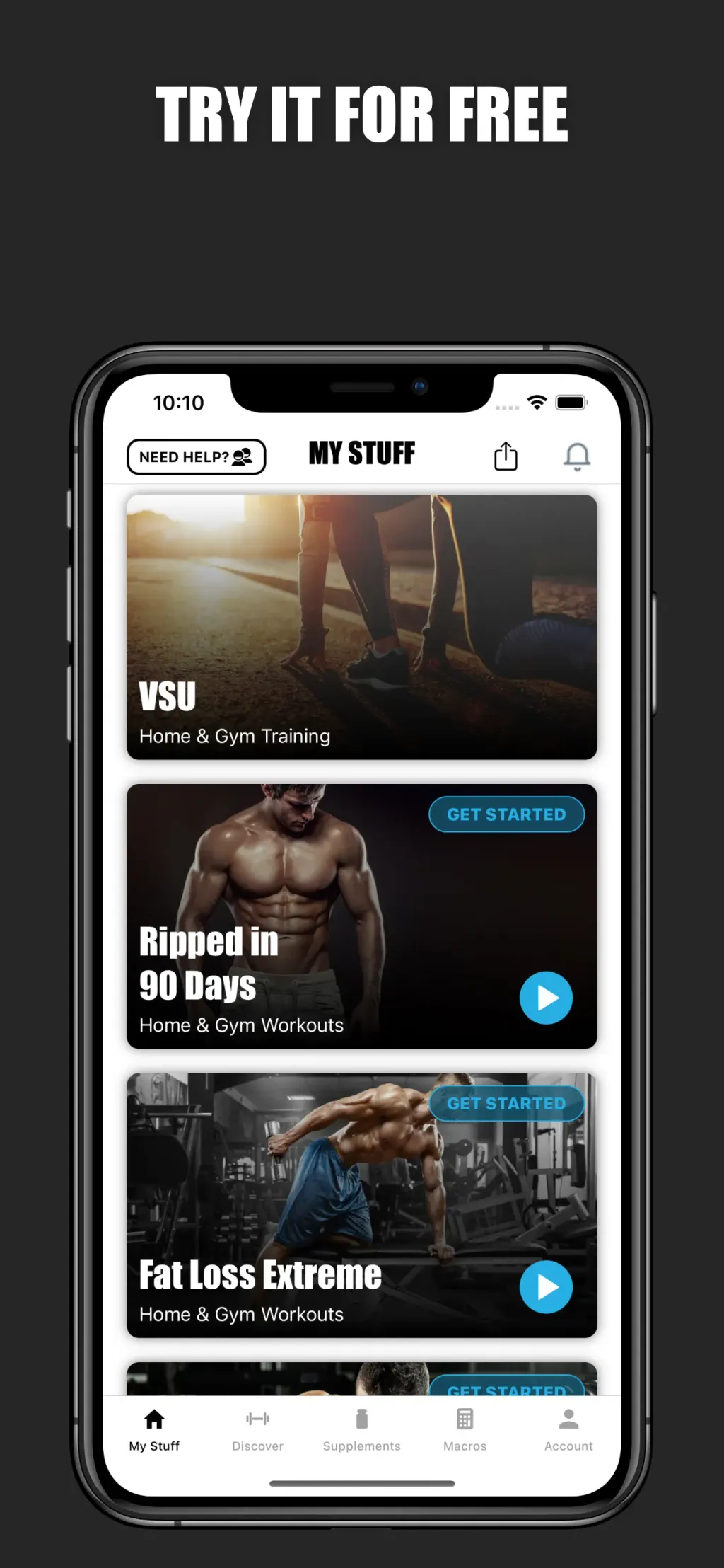V Shred: Nutrition & Fitness App Store screenshot 2