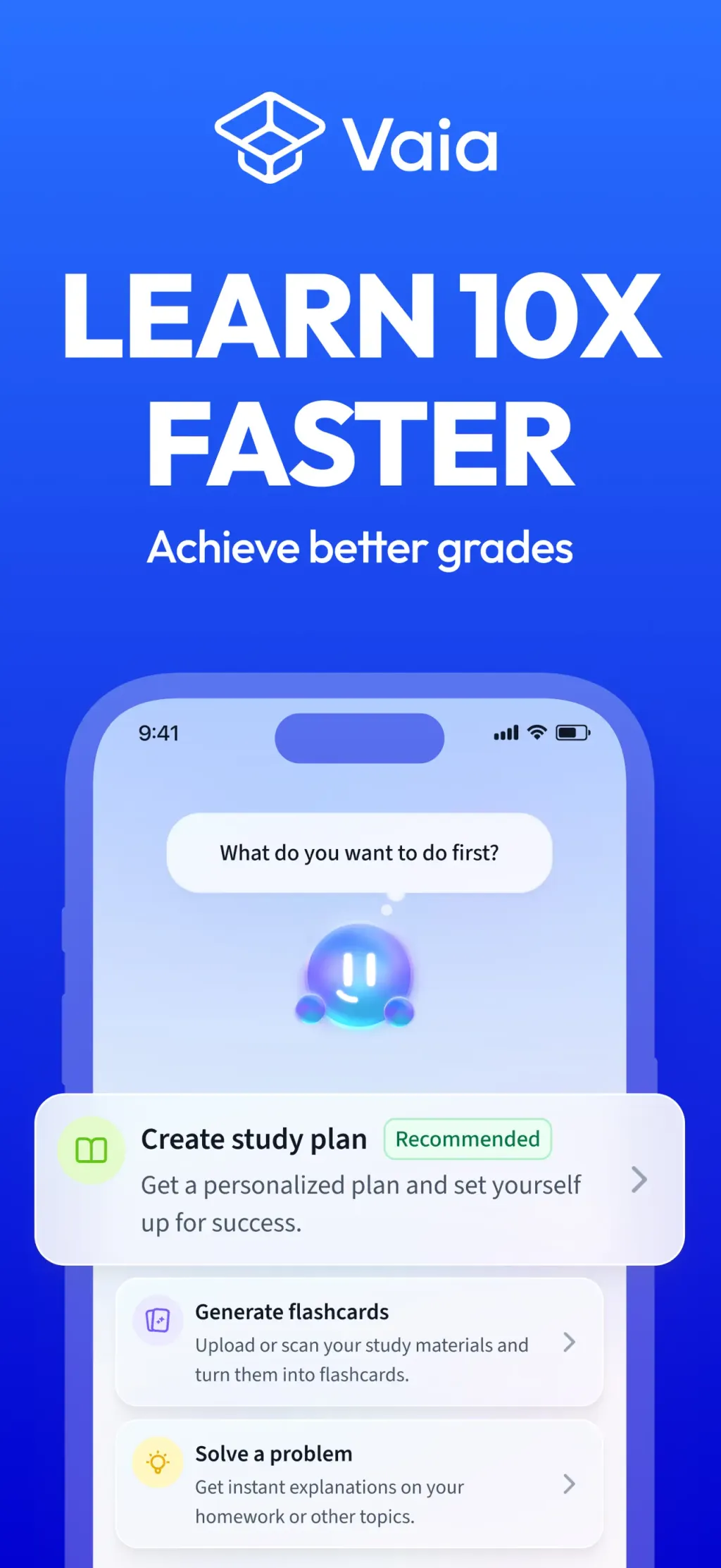 Vaia: AI Flashcards. Study App screenshot 1