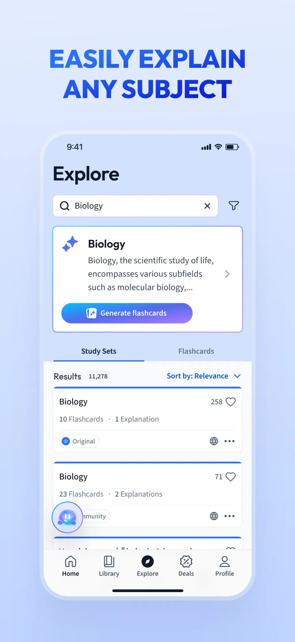 Vaia: AI Flashcards. Study App screenshot 1
