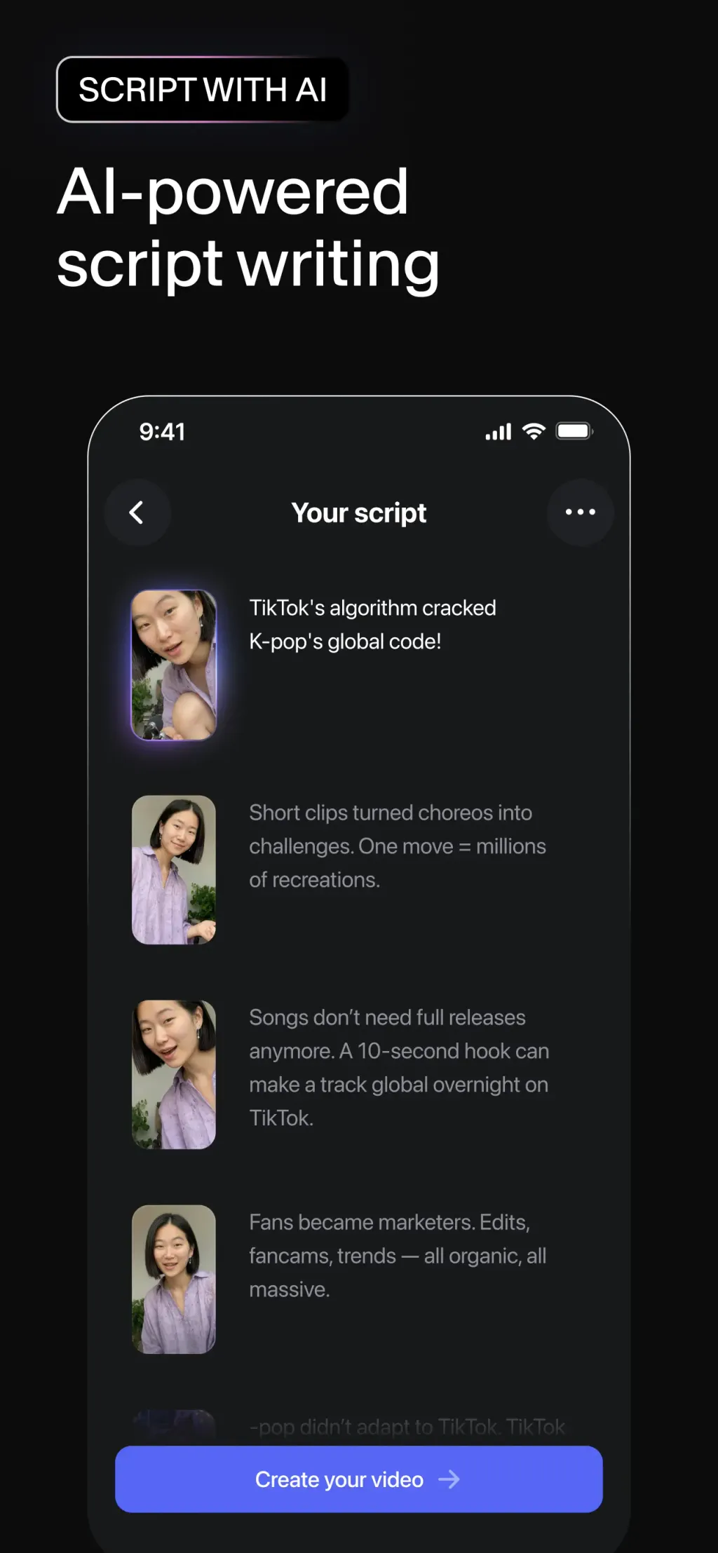VEED Shorts: AI videos screenshot 1