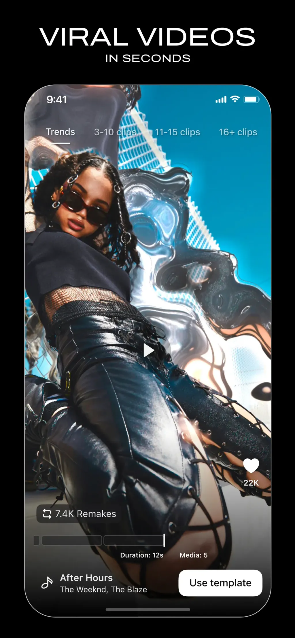 Vids AI - Reels Video Editor App Store screenshot 6