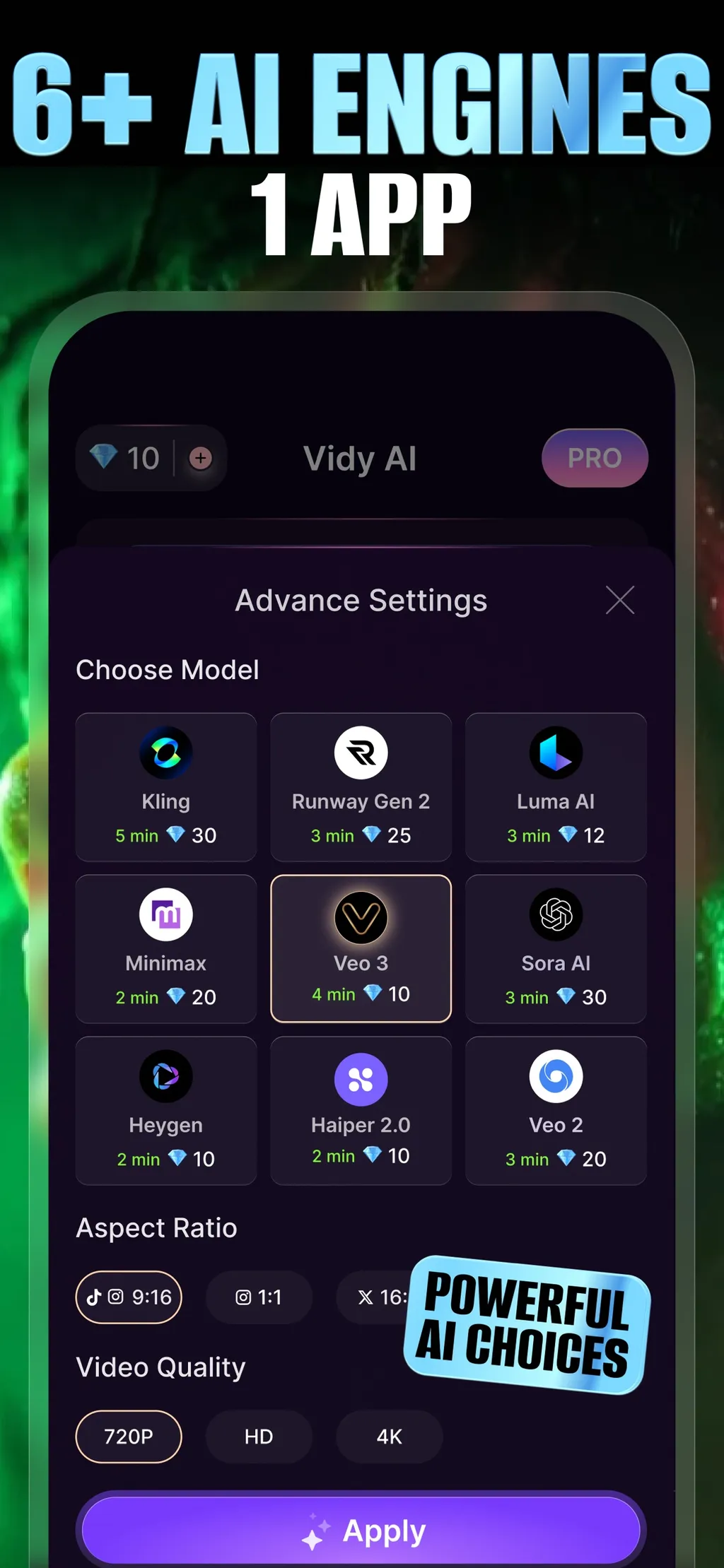 Vidy: AI Video Maker & Editor App Store screenshot 2