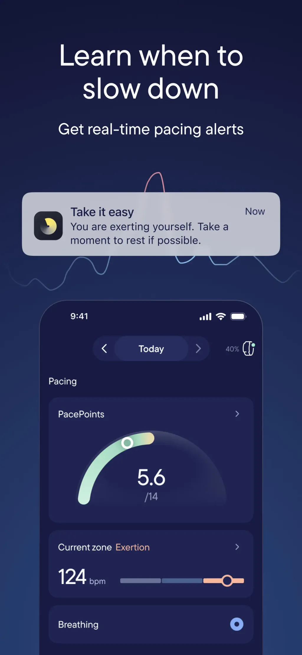 Visible: Pacing for illness App Store screenshot 5