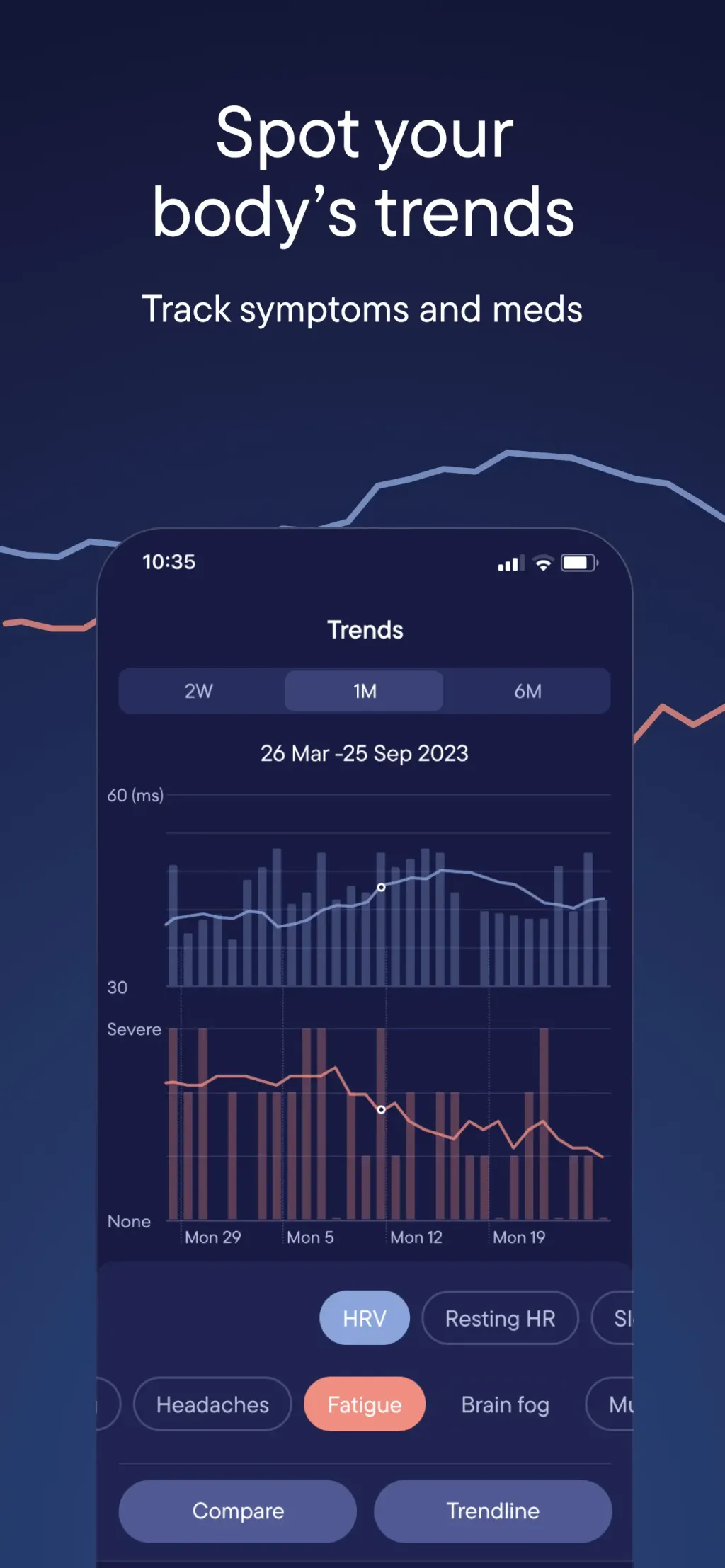 Visible: Pacing for illness App Store screenshot 6