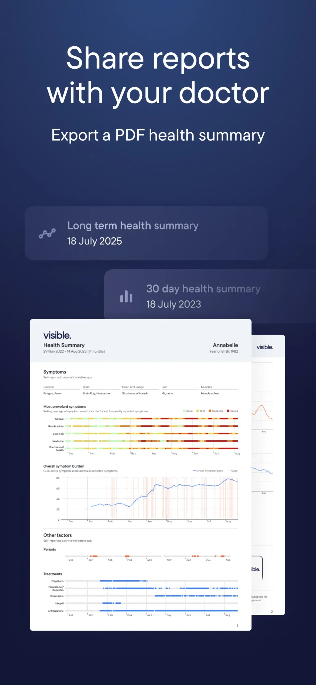 Visible: Pacing for illness App Store screenshot 7