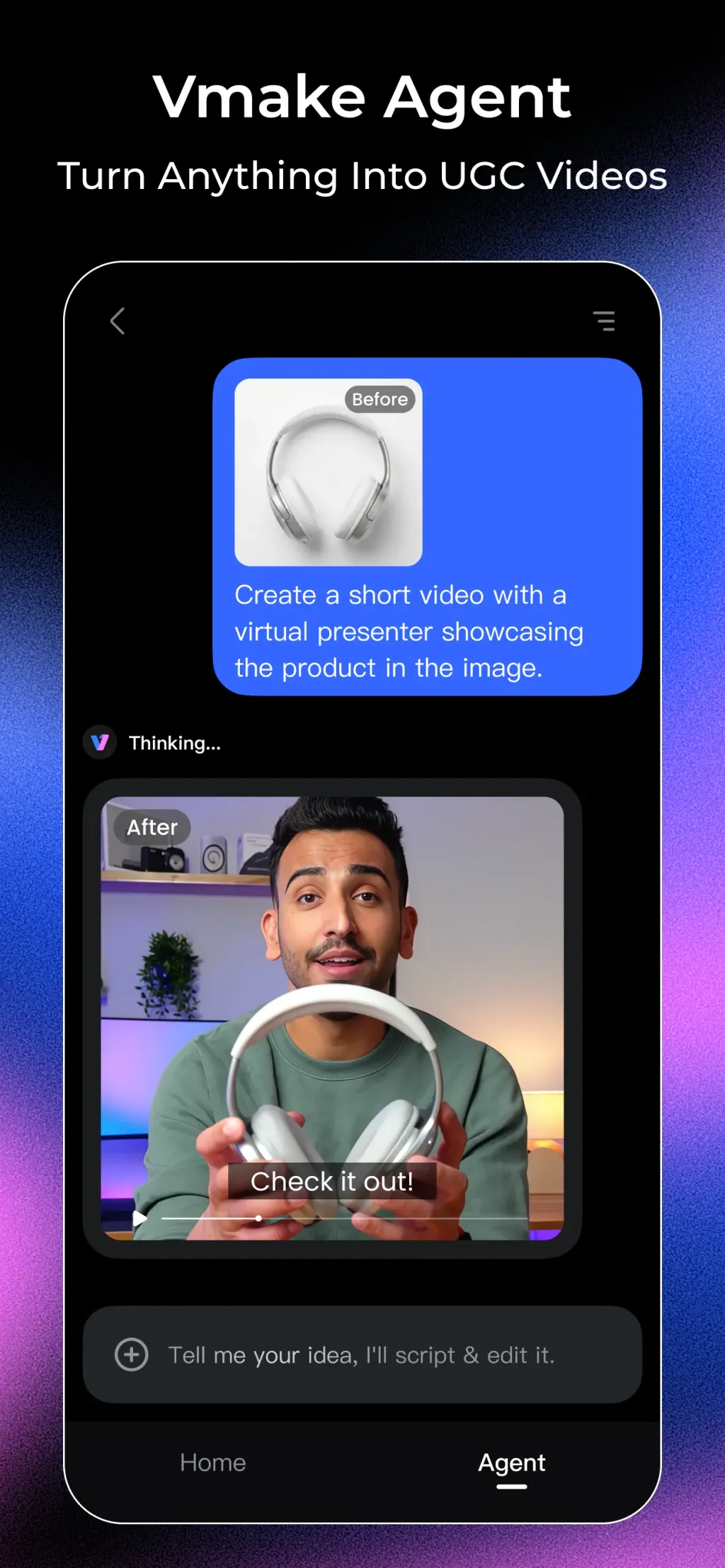 Vmake: UGC Video Editor App Store screenshot 1