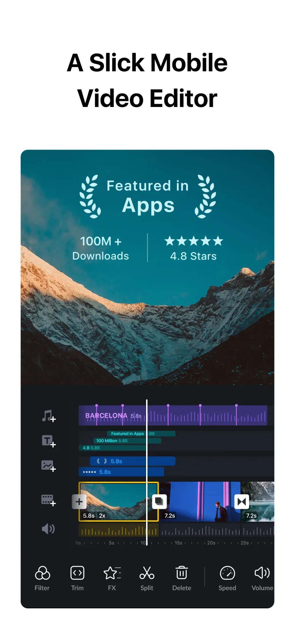 VN: Video Editor App Store screenshot 1