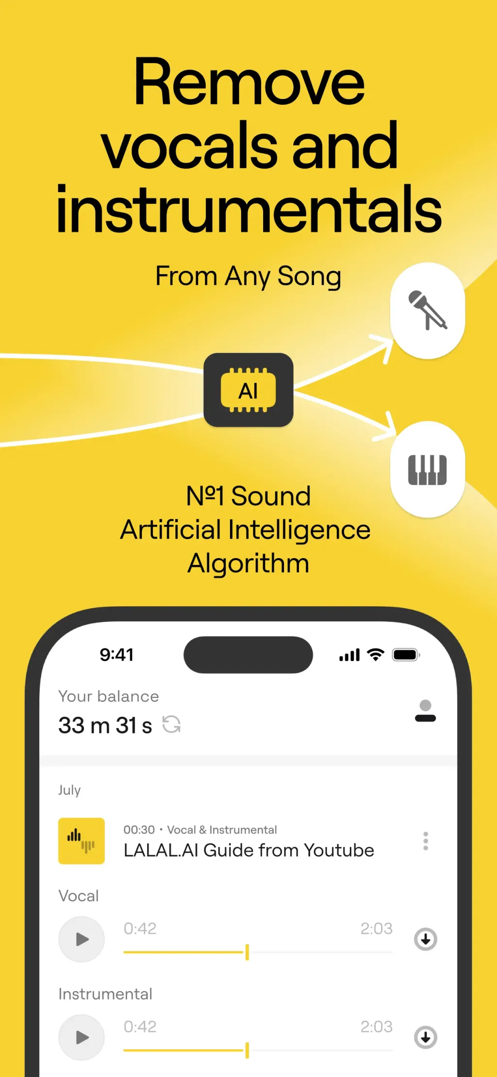 Vocal Remover & Noise Reducer App Store screenshot 1