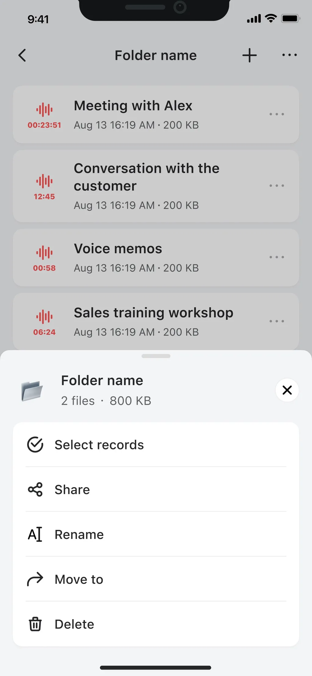 Voice Recorder — Audio Memos App Store screenshot 6