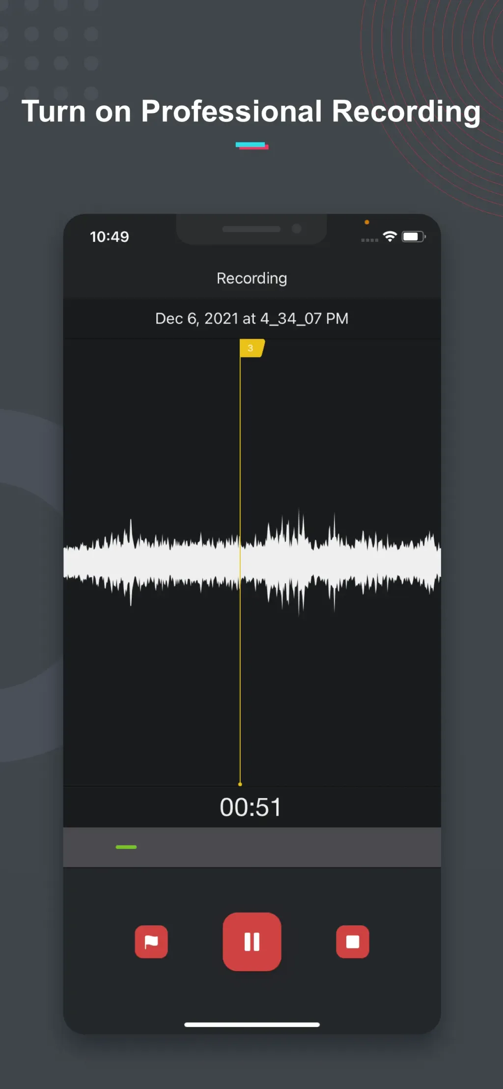 Voice Recorder & Memos Pro App Store screenshot 1