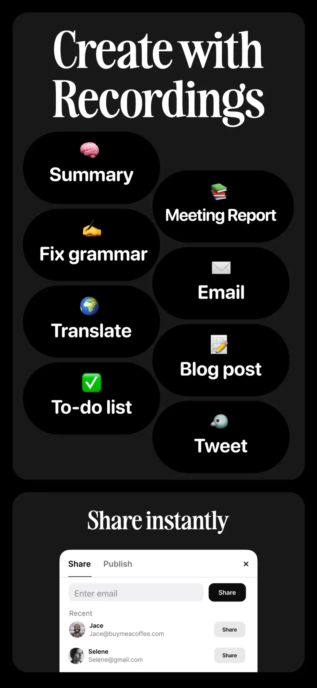 Voicenotes AI Notes & Meetings App Store screenshot 4