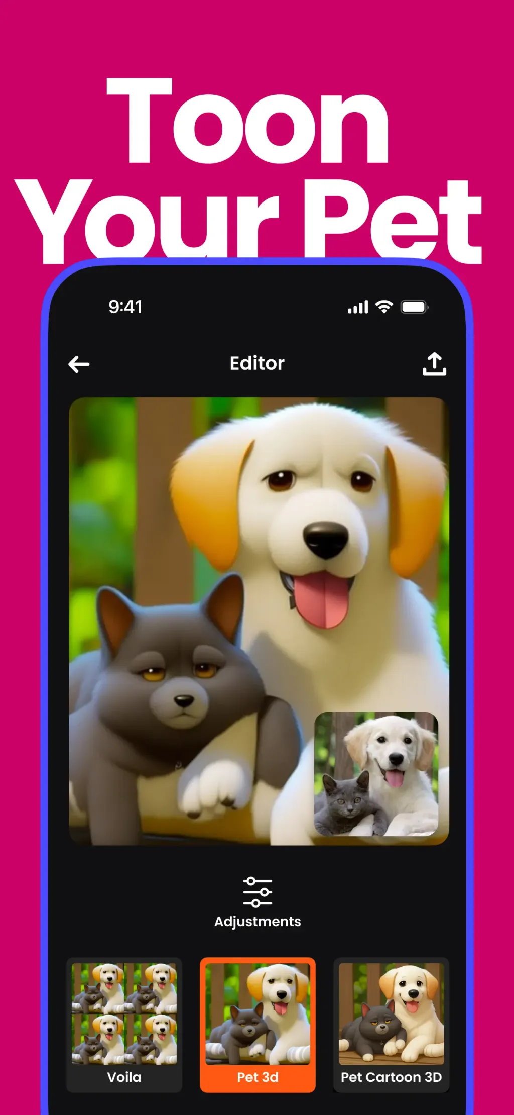 Voilà AI Artist Cartoon Filter App Store screenshot 4