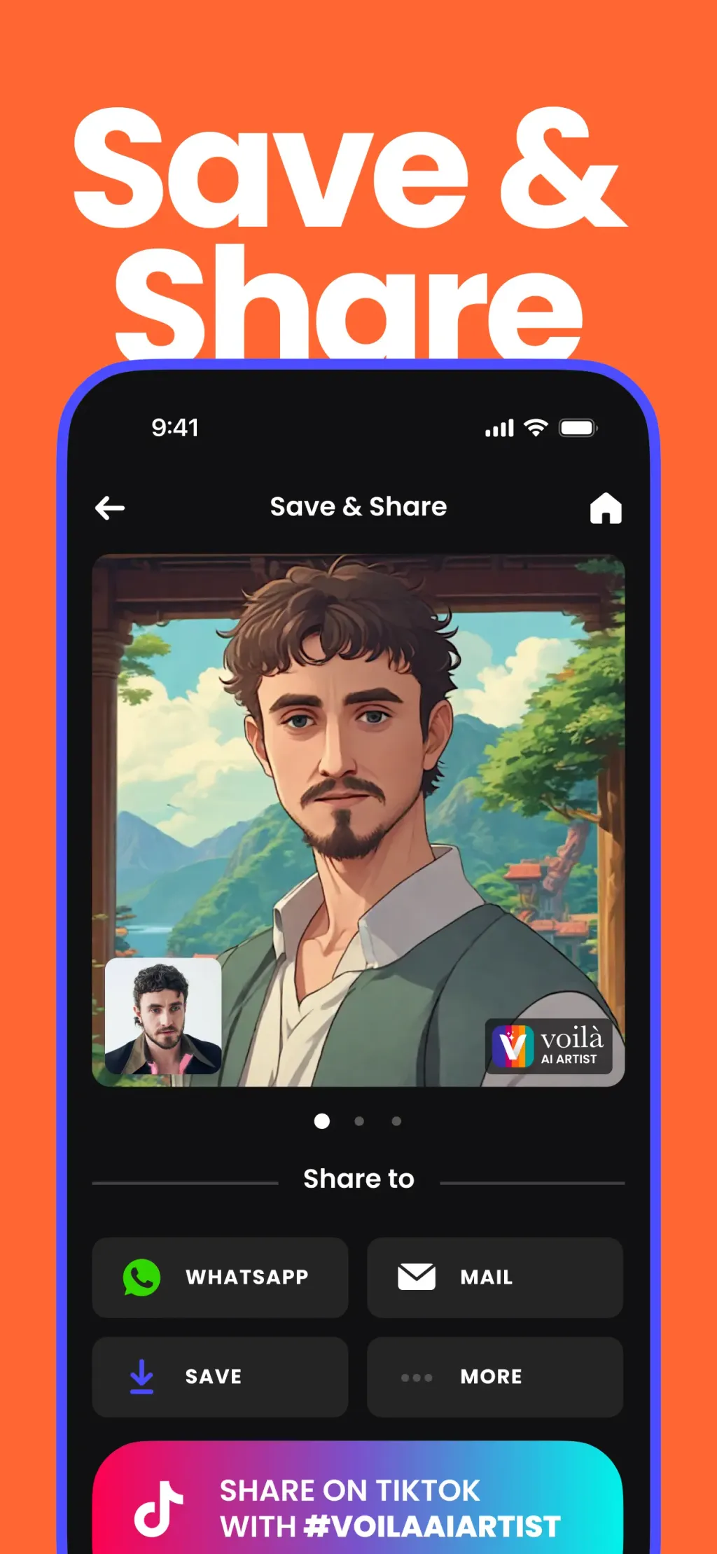 Voilà AI Artist Cartoon Filter App Store screenshot 6