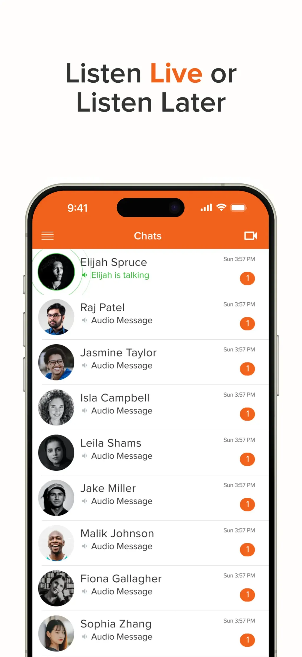 Voxer Walkie Talkie Messenger App Store screenshot 1