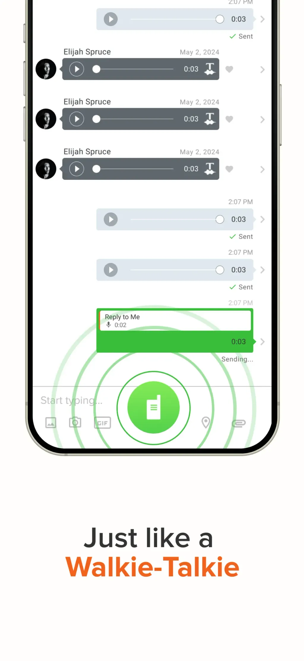 Voxer Walkie Talkie Messenger App Store screenshot 2