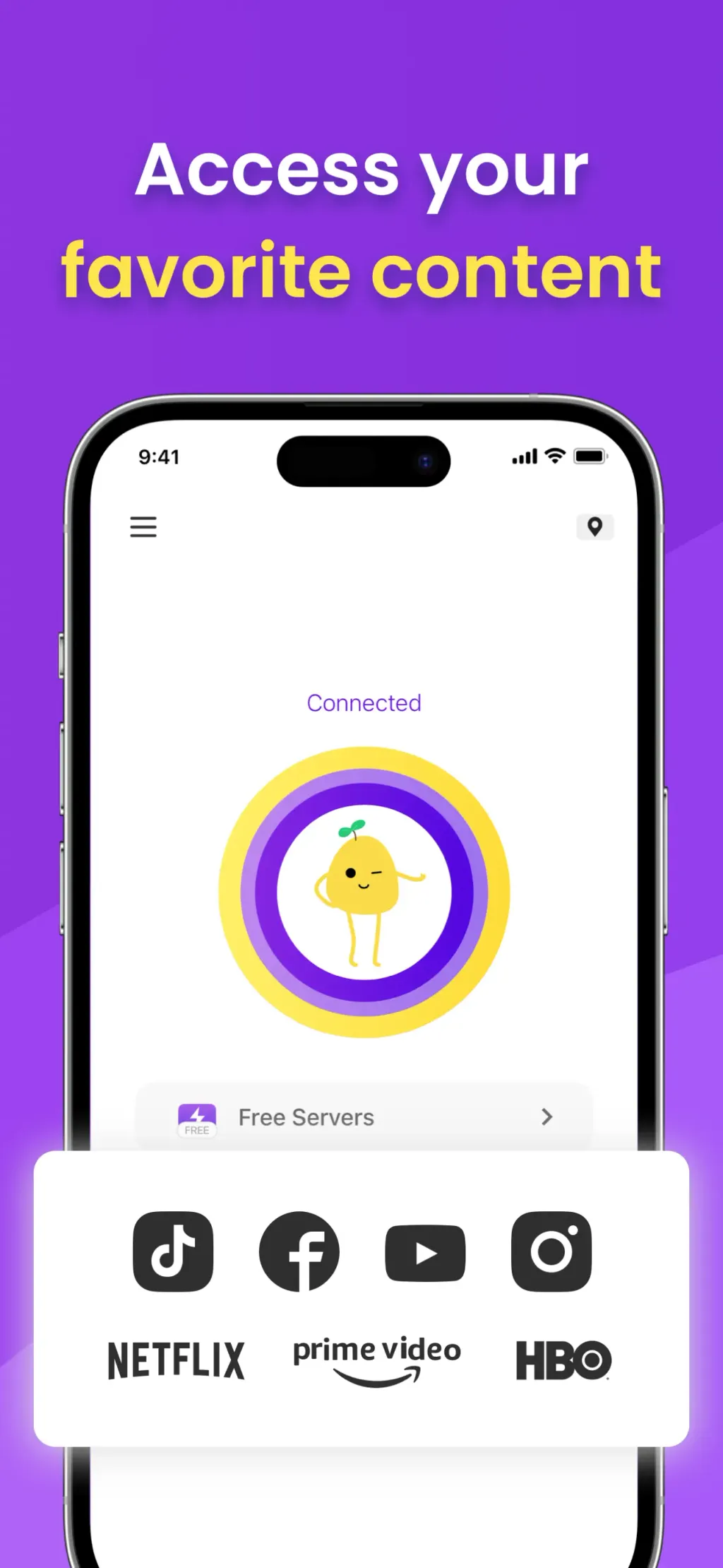 VPN - Free VPN Potato ™ screenshot 1