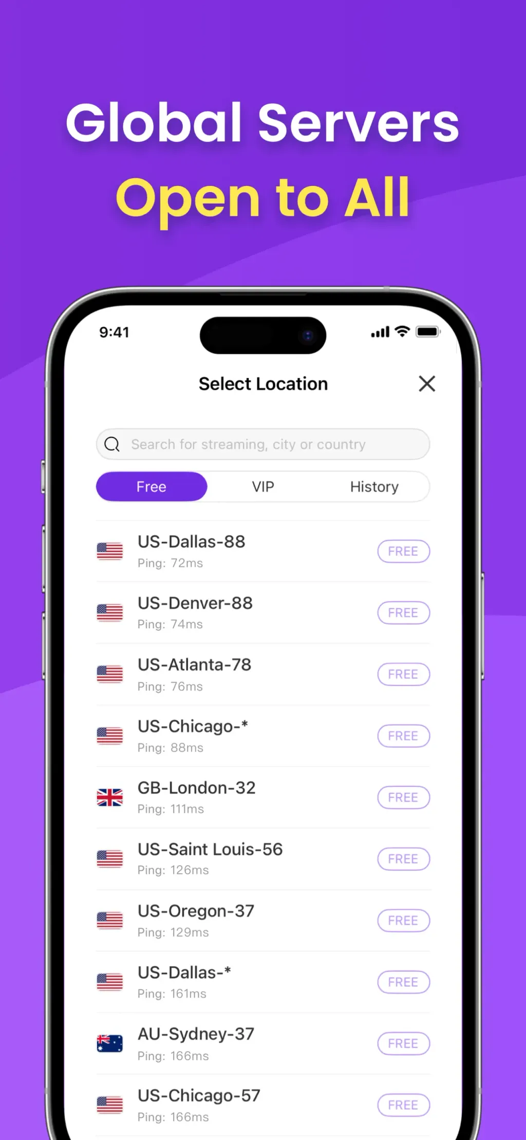 VPN - Free VPN Potato ™ screenshot 2