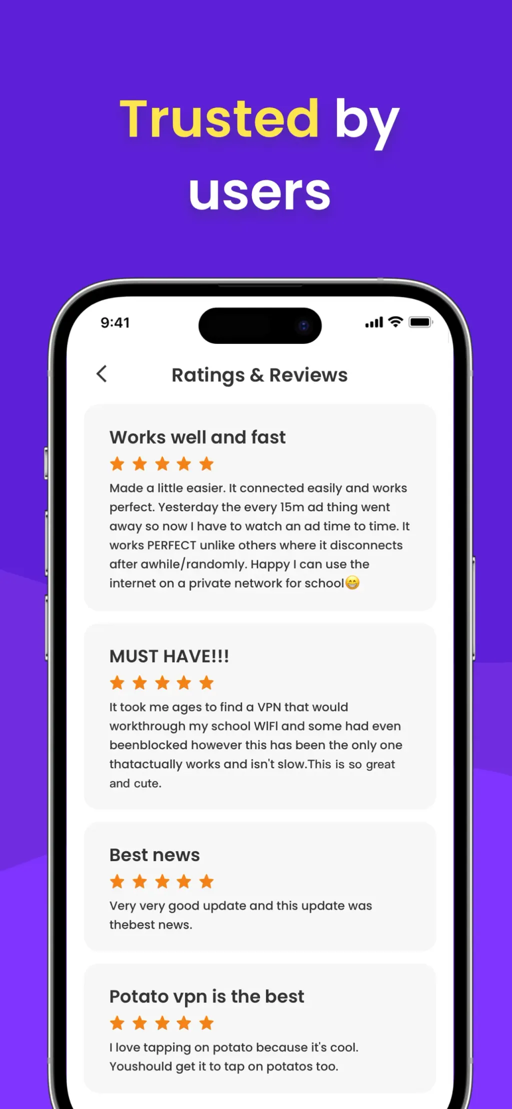 VPN - Free VPN Potato ™ App Store screenshot 5