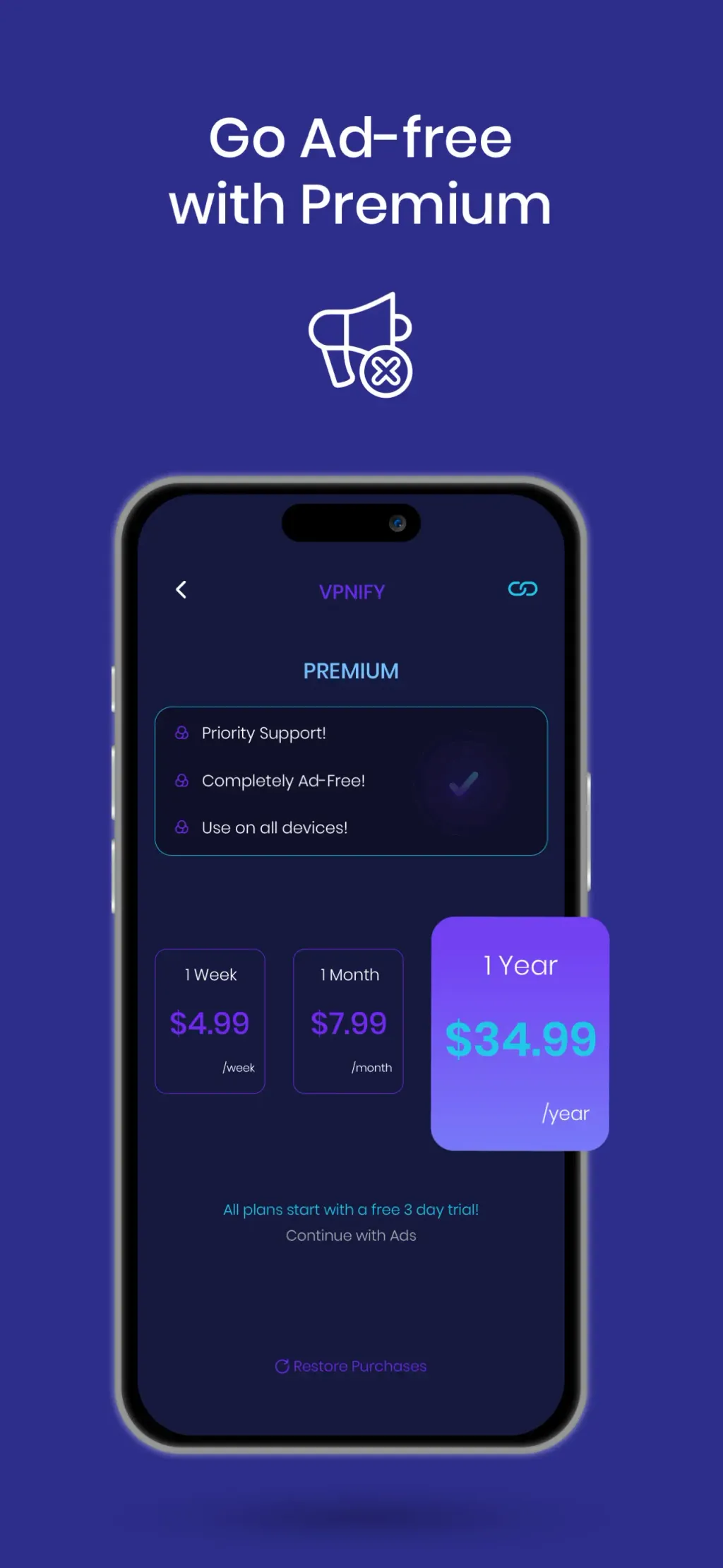 VPNIFY - Unlimited VPN App Store screenshot 6