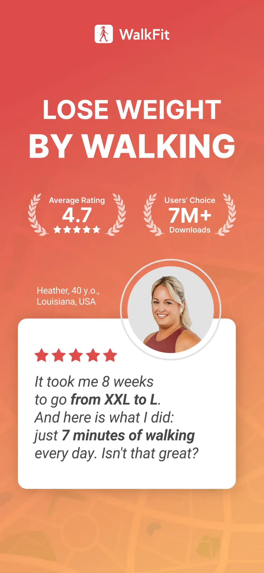 WalkFit: Weight Loss Tracker App Store screenshot 1