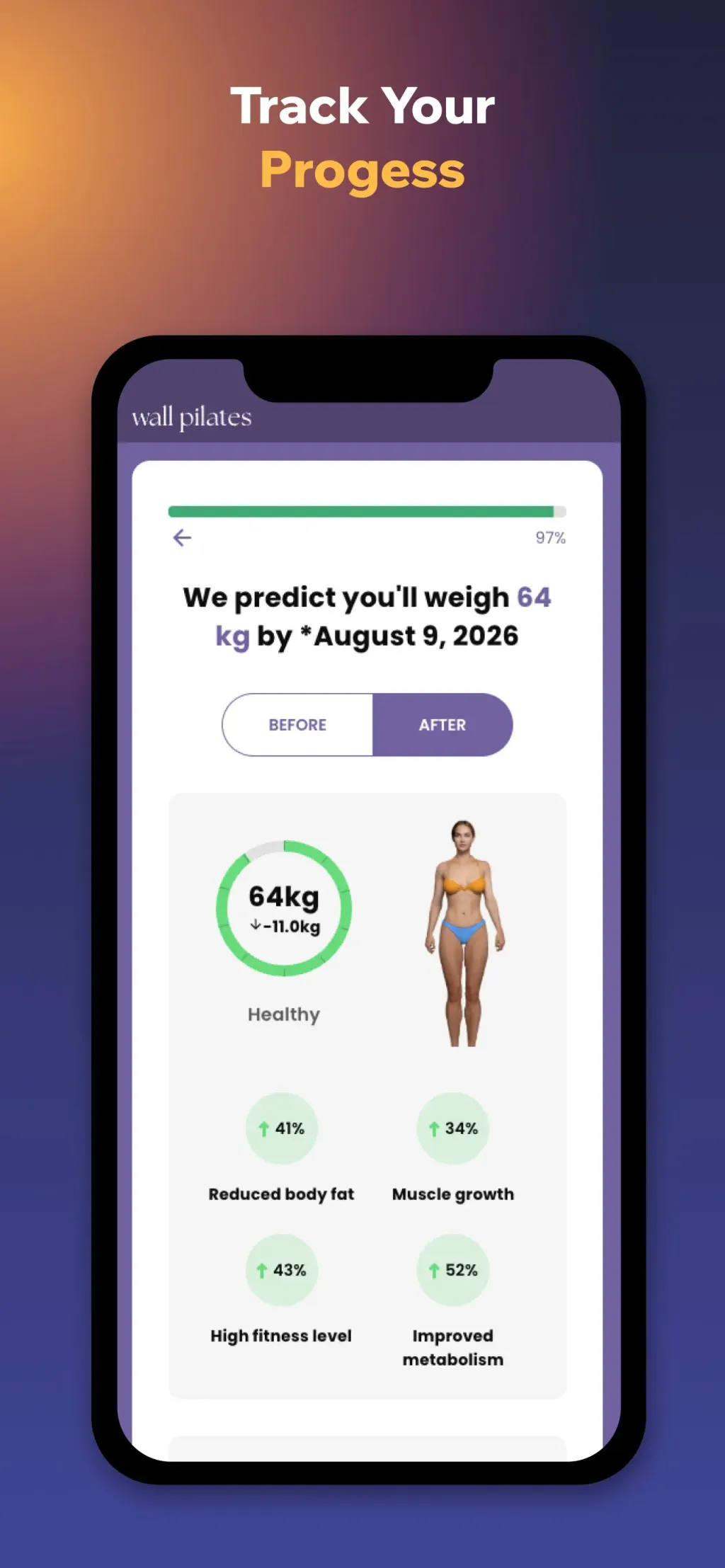 Wall Pilates: Fit Weight Loss App Store screenshot 7