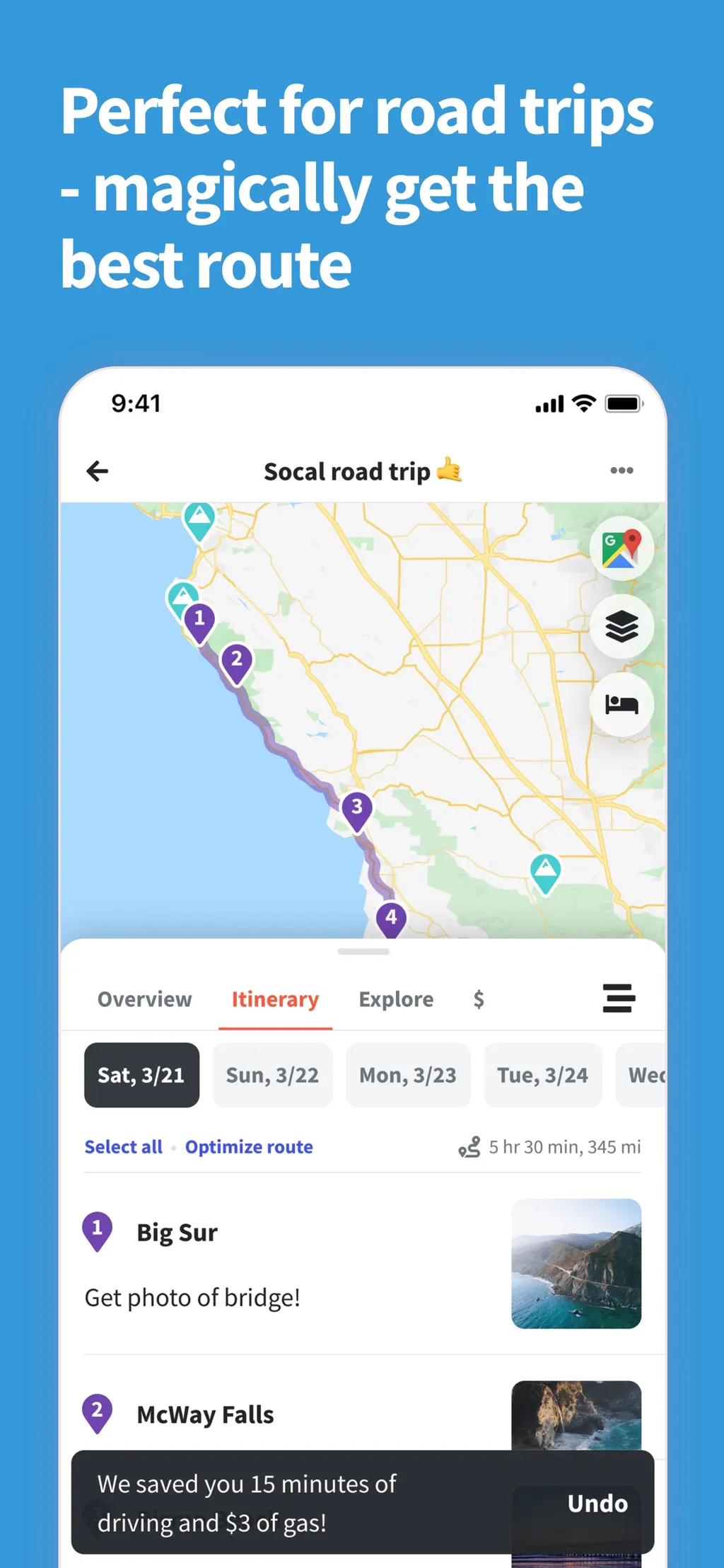 Wanderlog - Travel Planner App Store screenshot 4