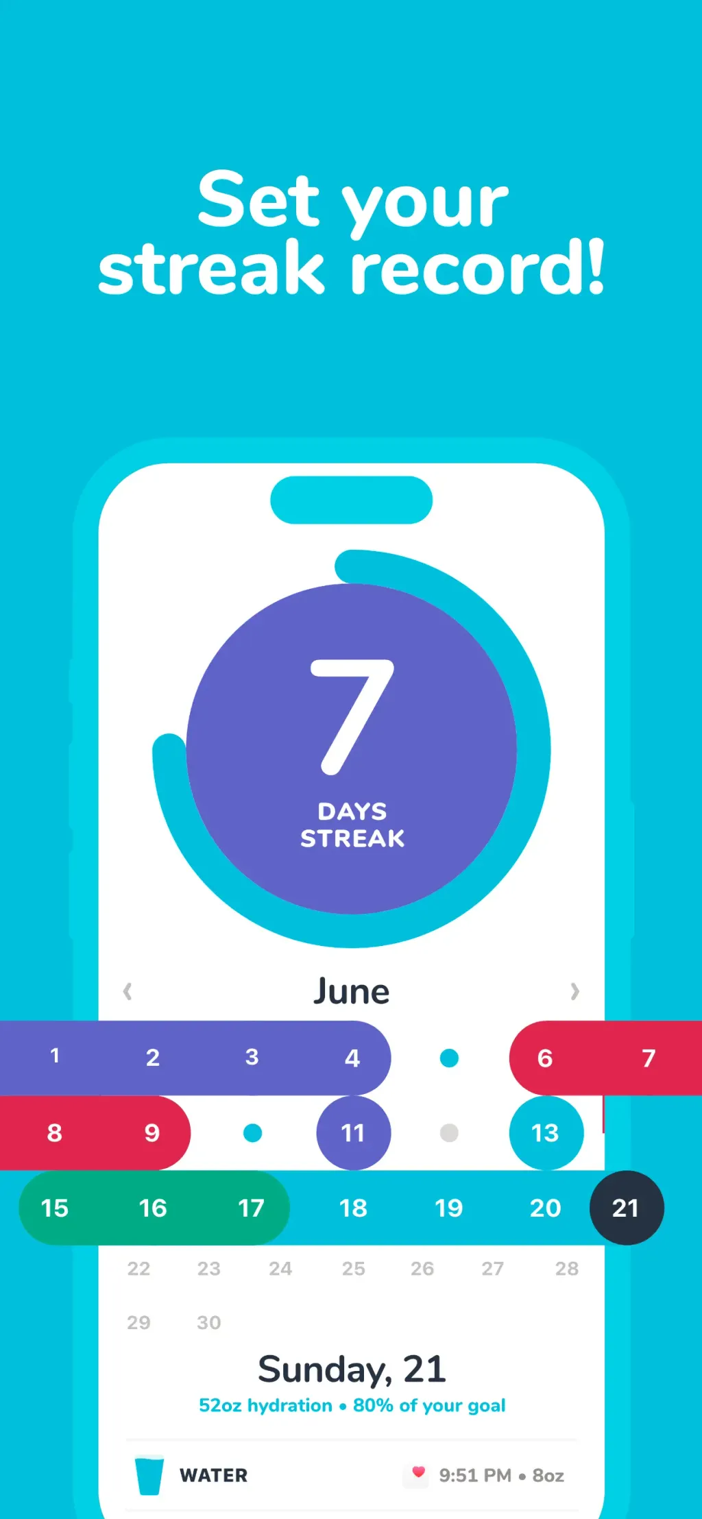 Water tracker Waterllama App Store screenshot 8